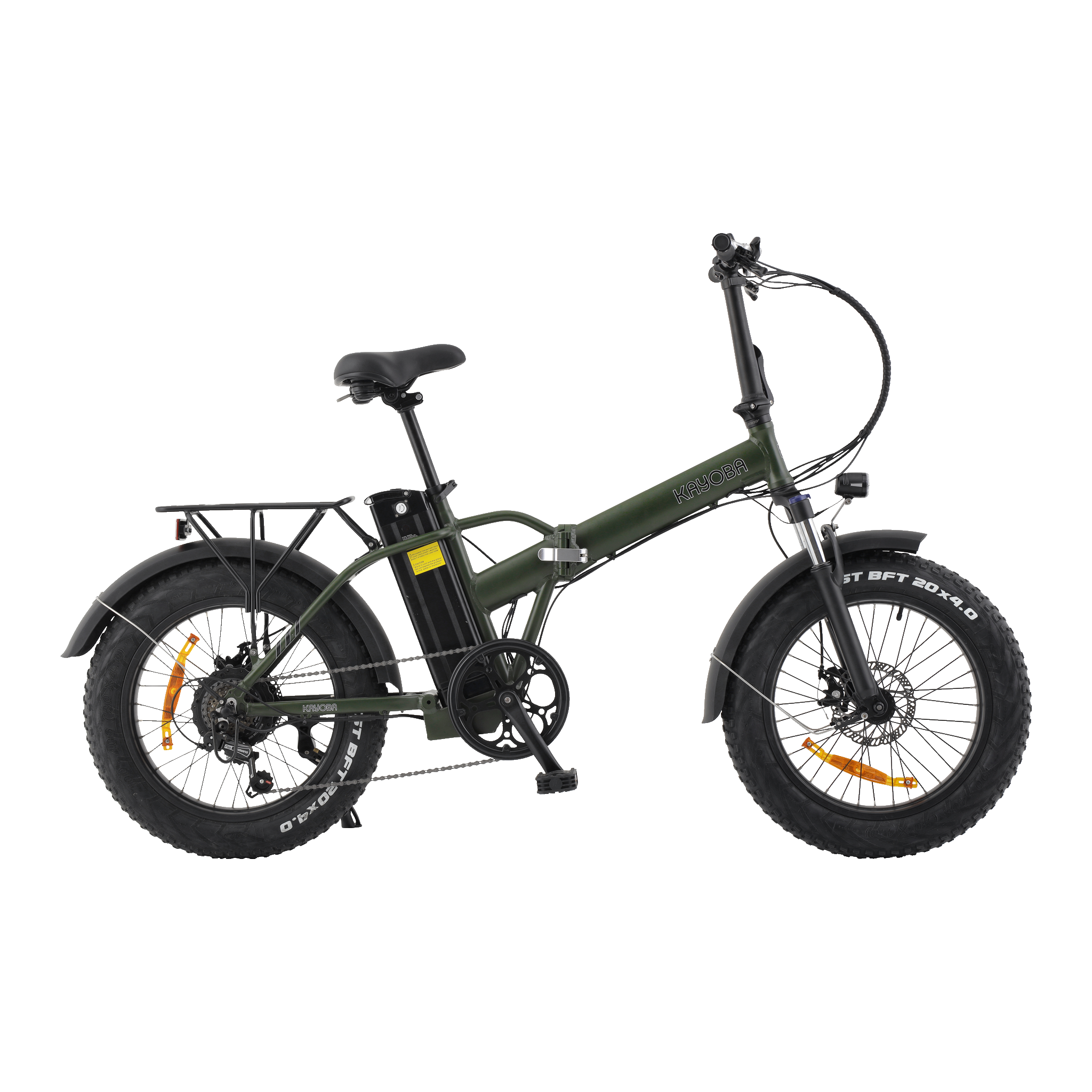 Sammenleggbar fatbike elsykkel 20" 10,2 Ah