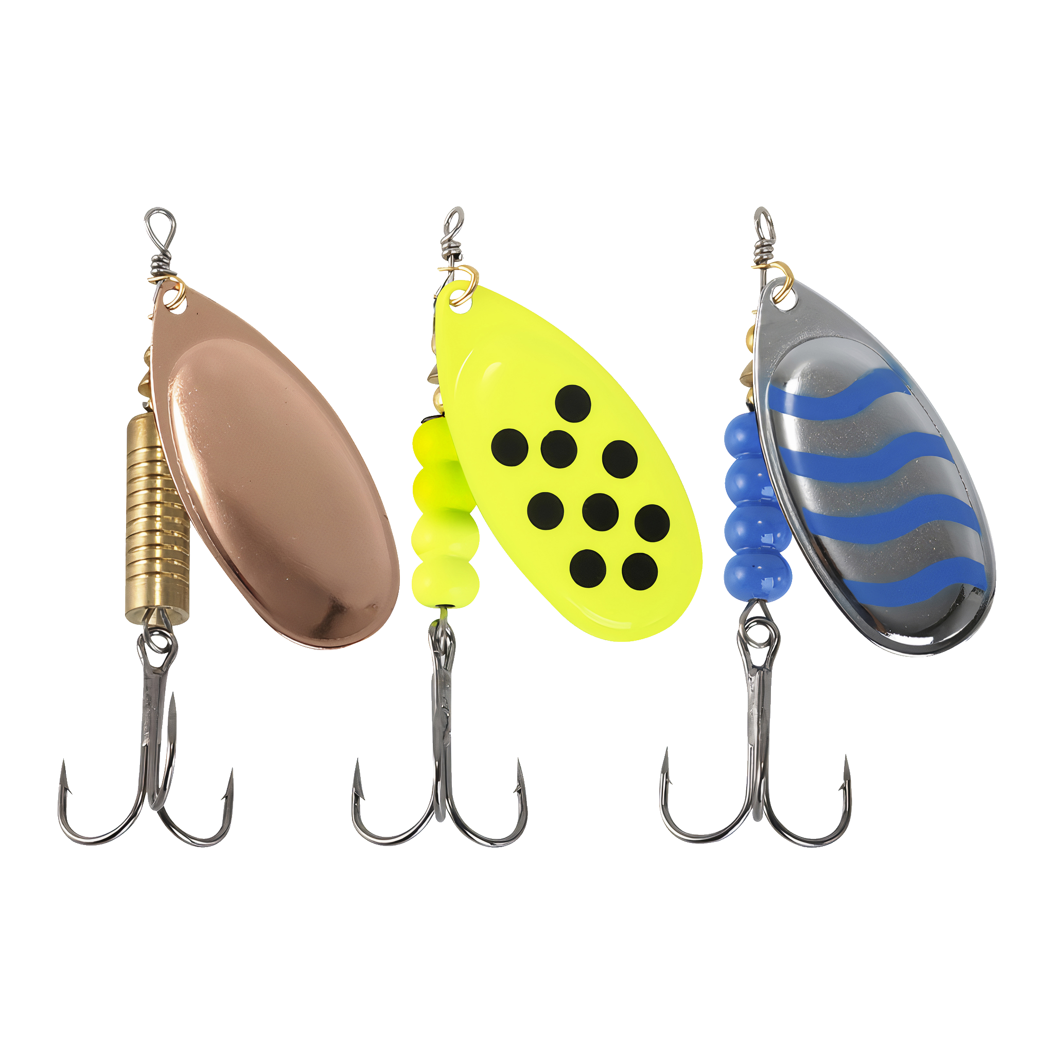 Spinnersett 3 deler 8 cm 14 g