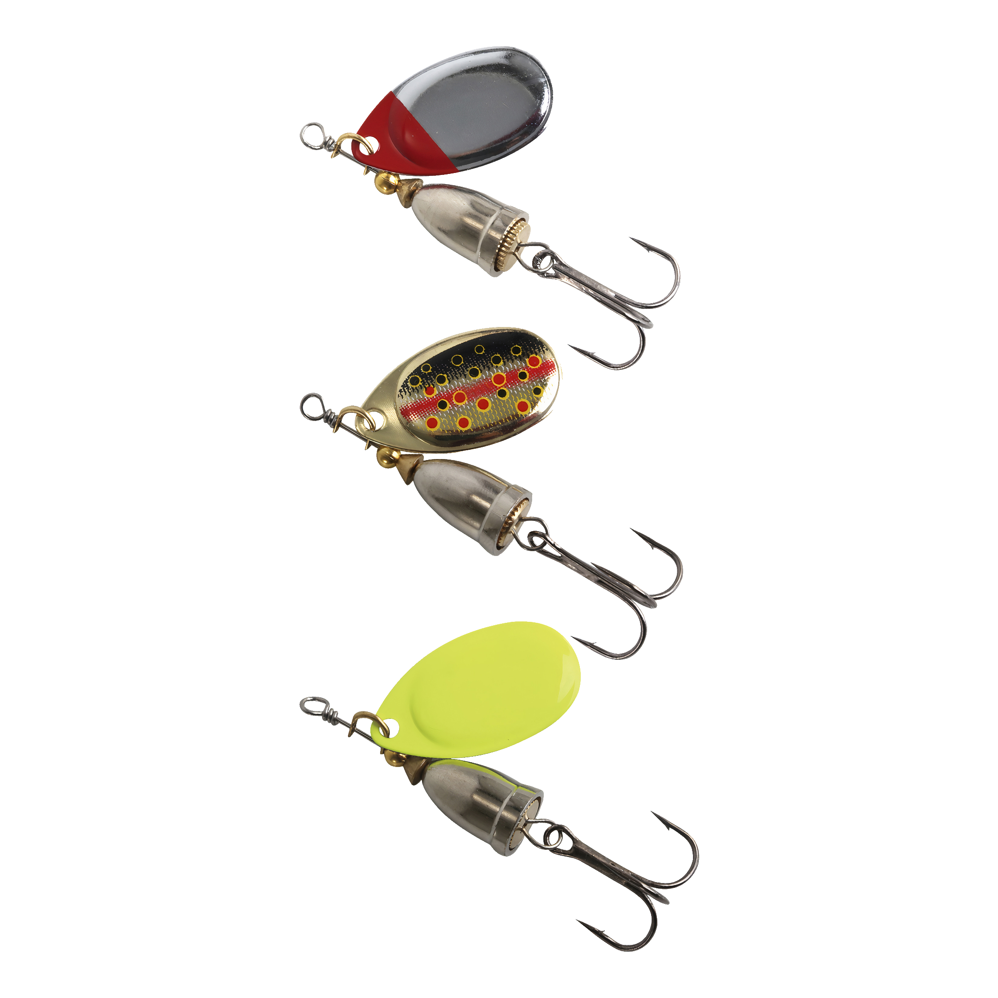 Spinnersett 3 deler 6 cm 7 g