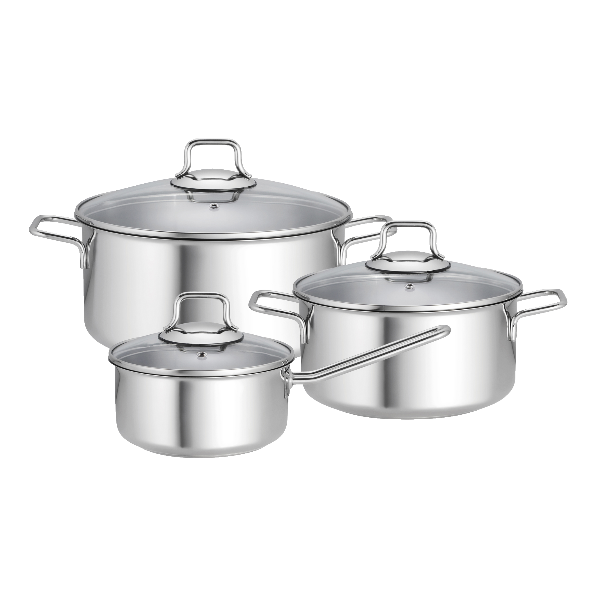 Kastrullset 1,5 l + 3 l + 5 l