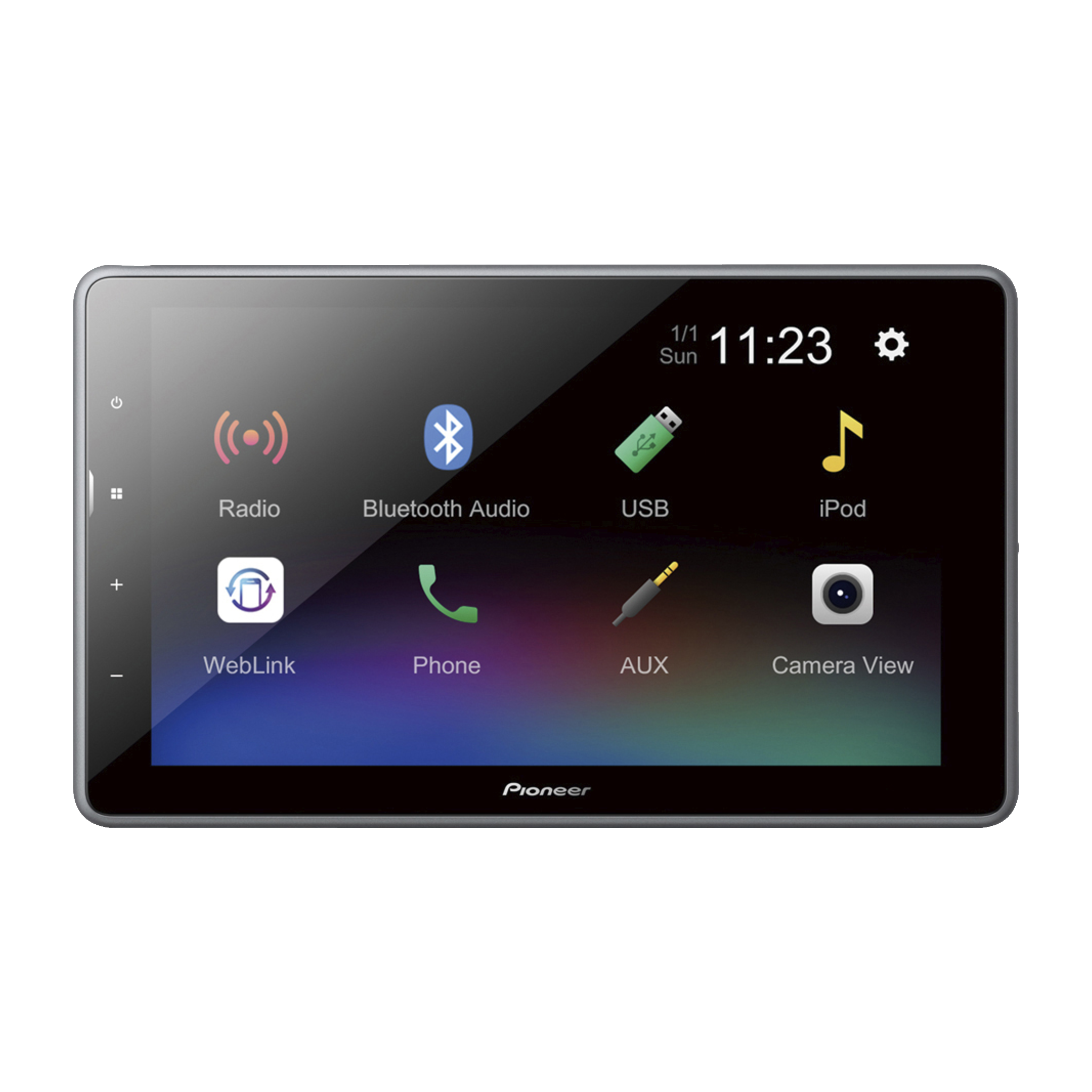 Bilstereo 4x50 W Pioneer, DMH-AF555BTPioneer | DMH-AF555BT (1)3 3 499.-Bluetooth och USBKompatibel med Android/iPhoneFM-radio