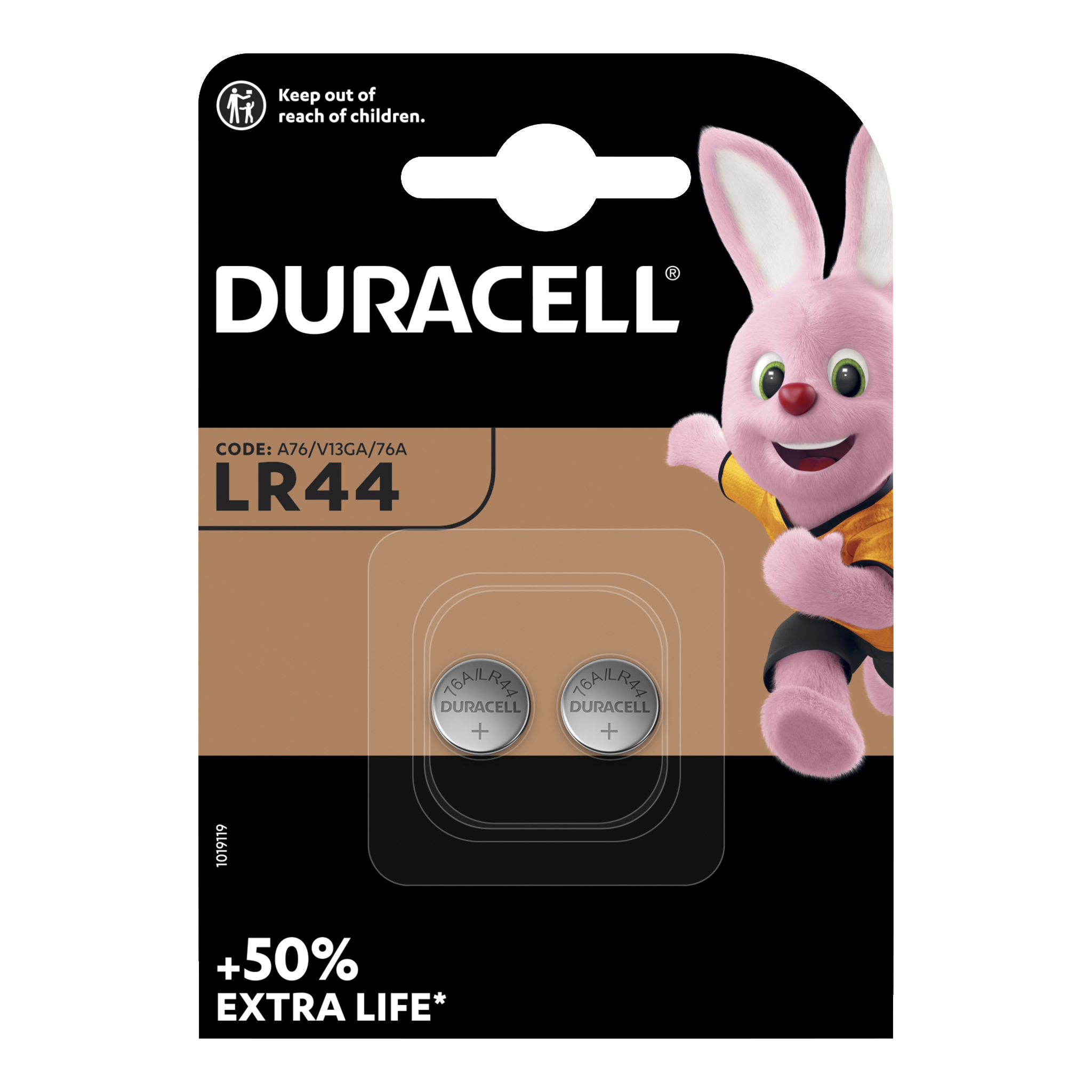 Knappcellsbatteri LR44 2-pk