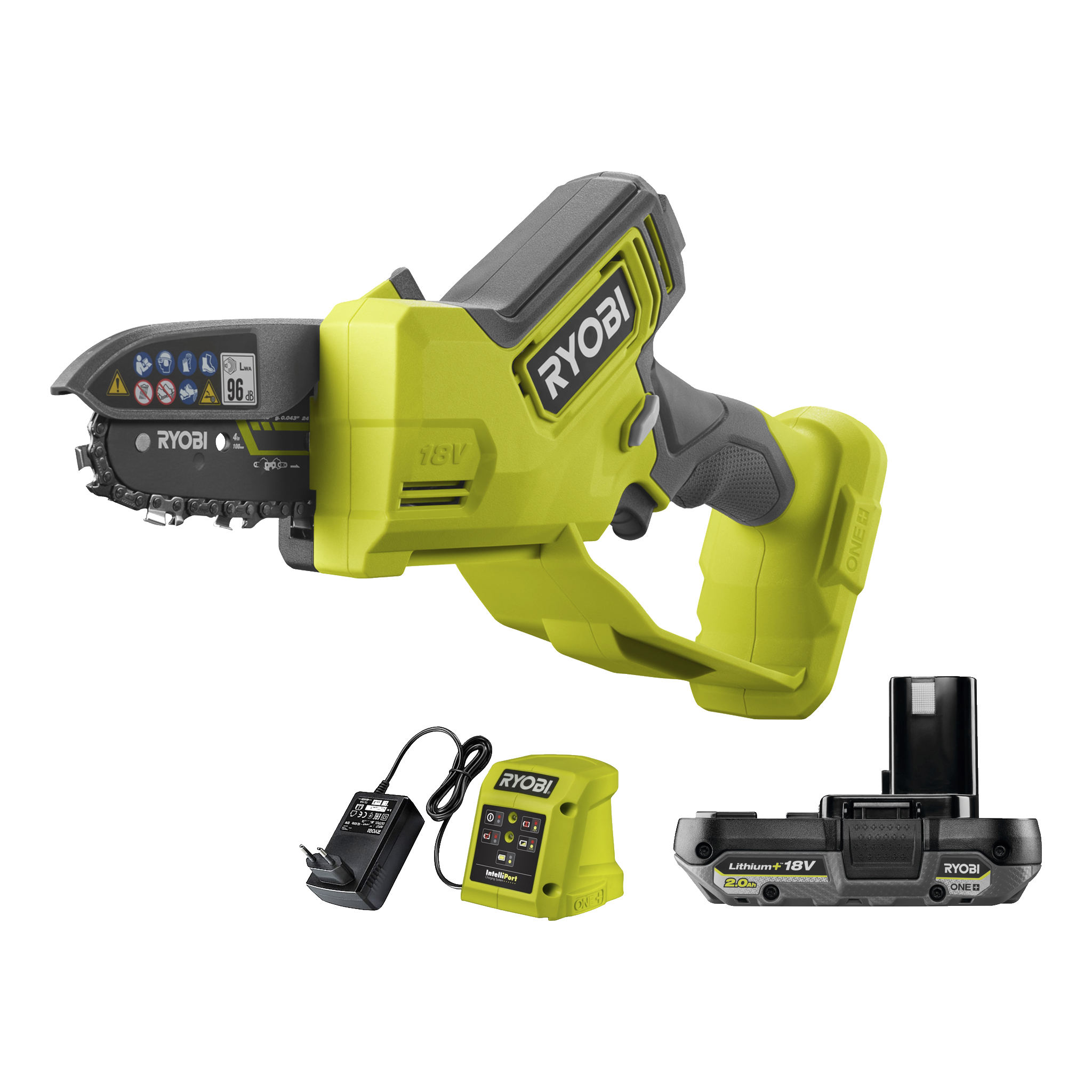 Batteridrevet grensag 18 V 10 cm 2,0 Ah