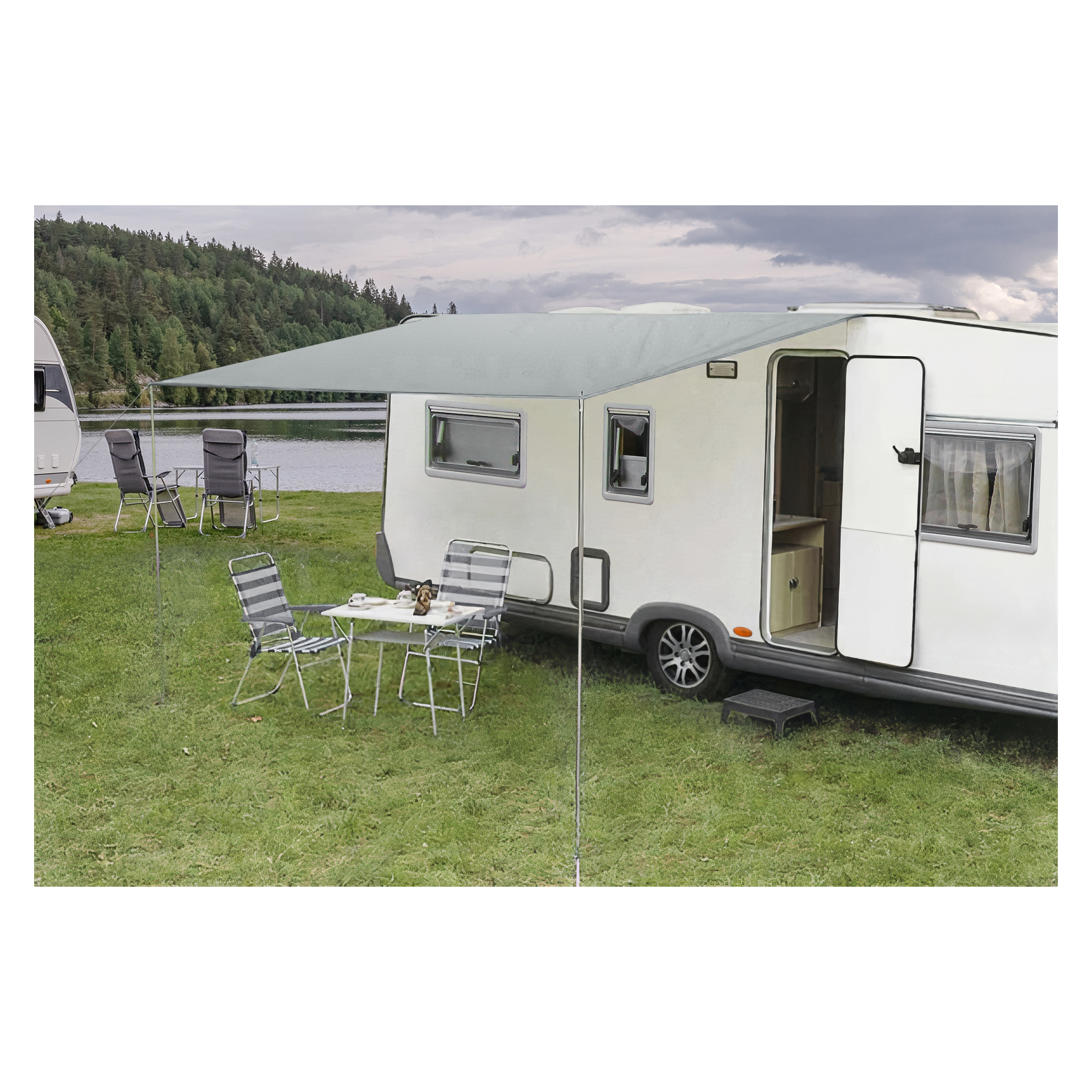 Solskyddstak till husvagn 3,5x2,5 m
