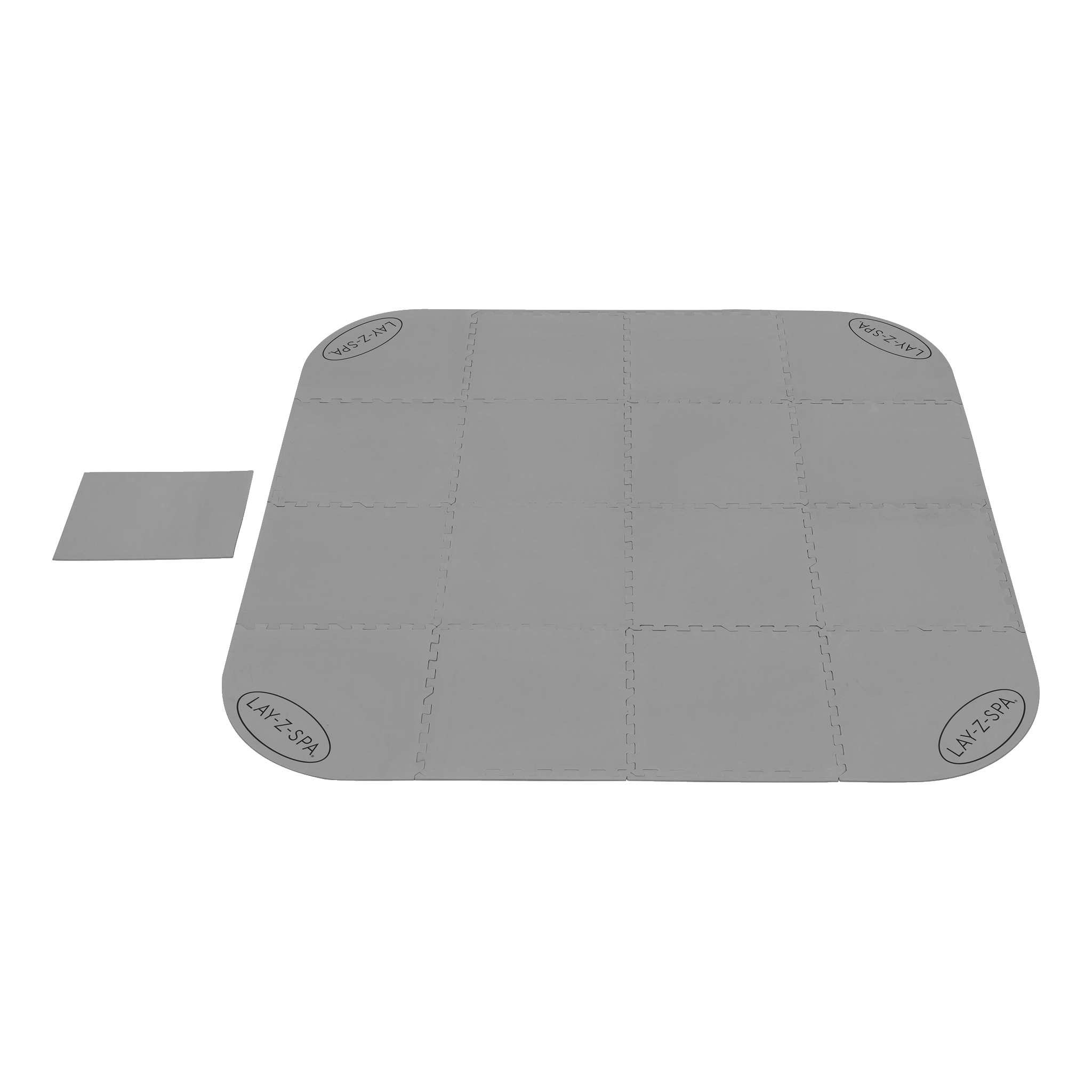 Bunnmatte for spabad og basseng 17 deler 196x196 cm