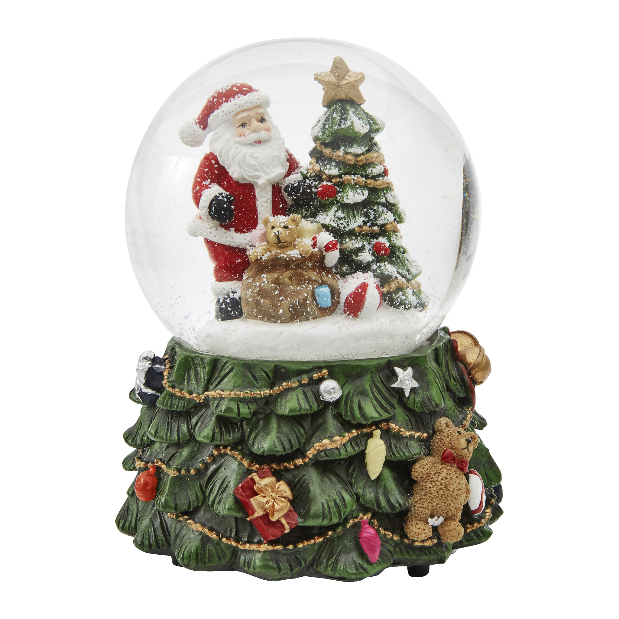Spelande snöglob med belysning LED 15 cm