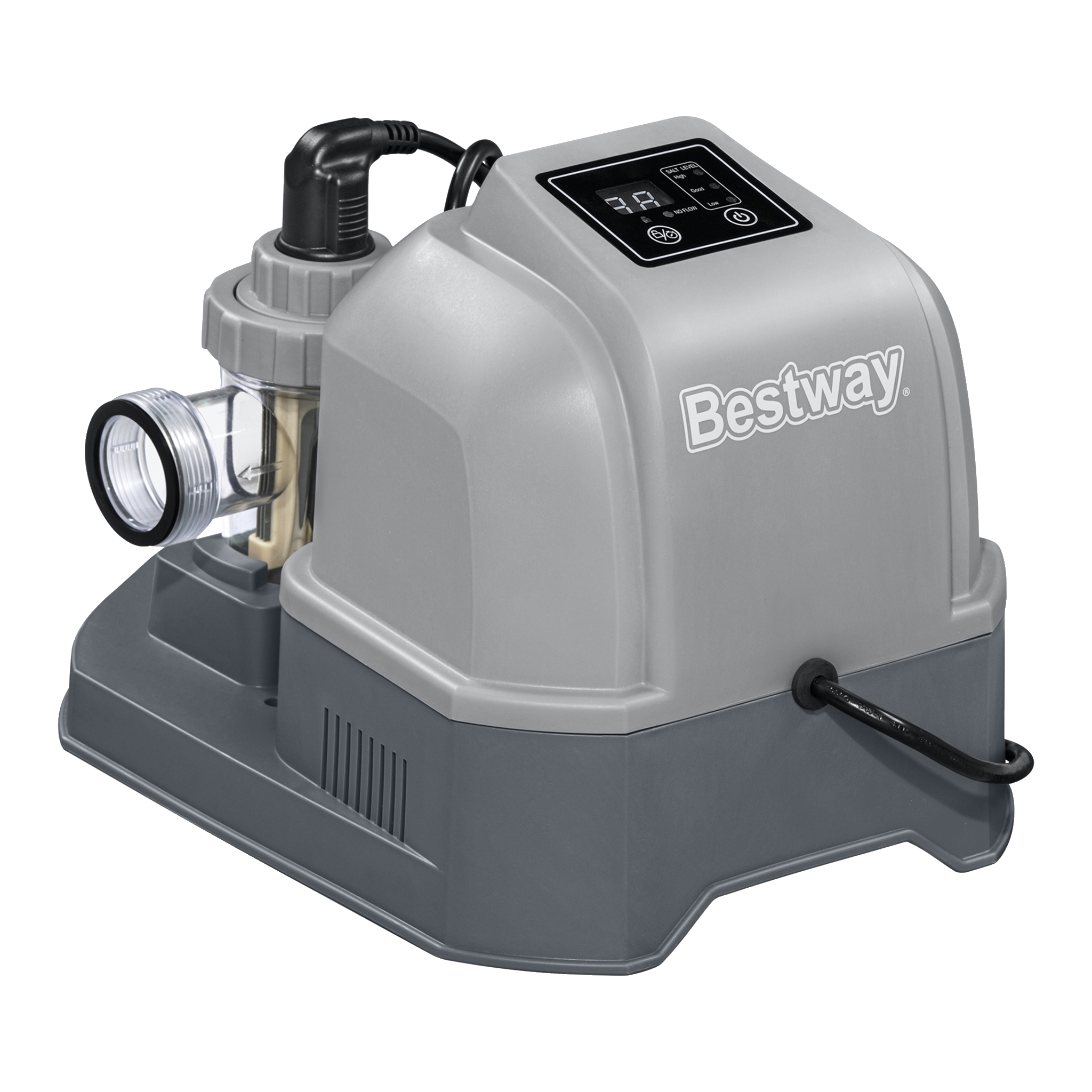 Saltklorinator 6 g/h Bestway (8)1 1 999.-Skonsam mot hud, ögon och hårFör de flesta ovanmarkspoolerTeststickor ingår