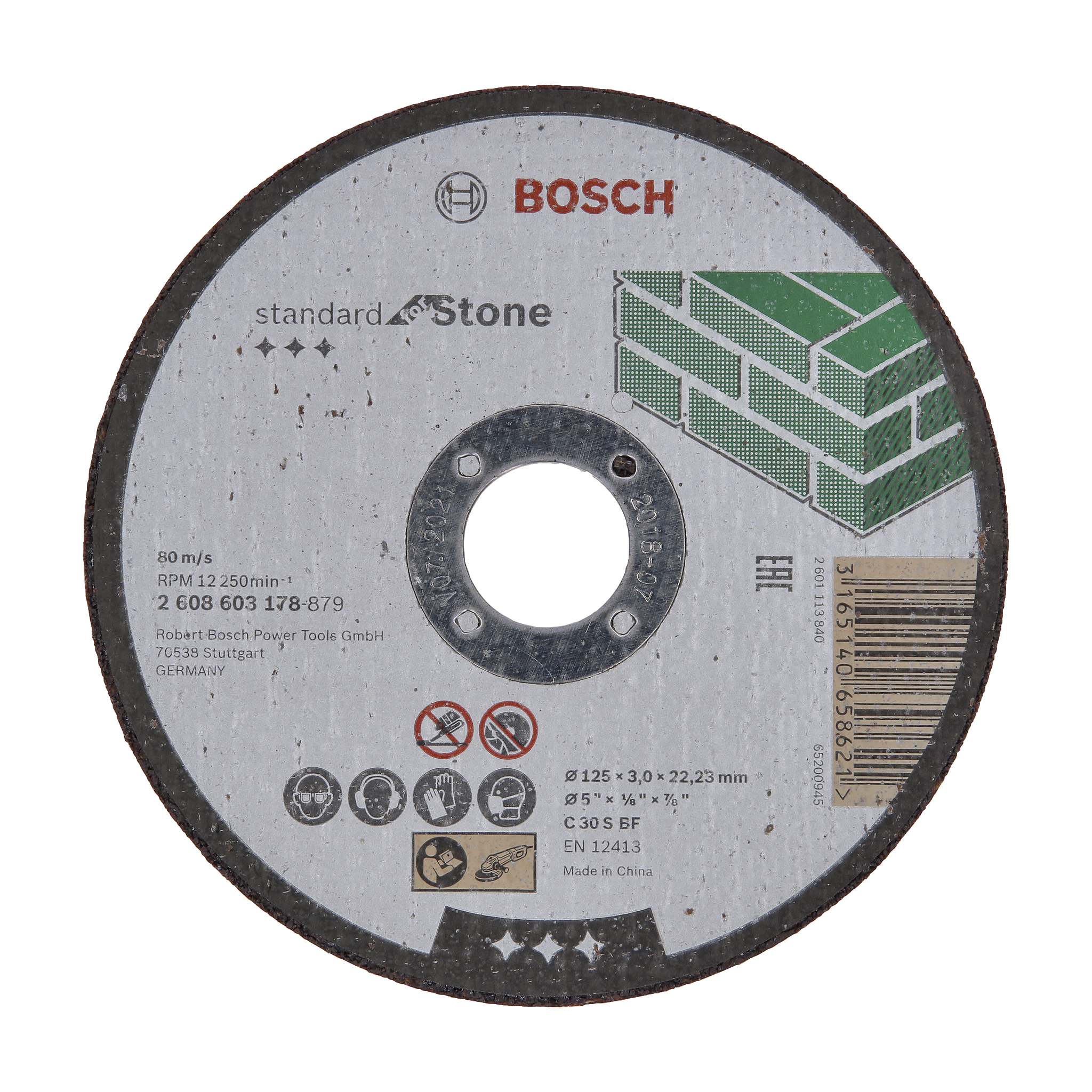 Kappeskive 125x3x22,23 mm