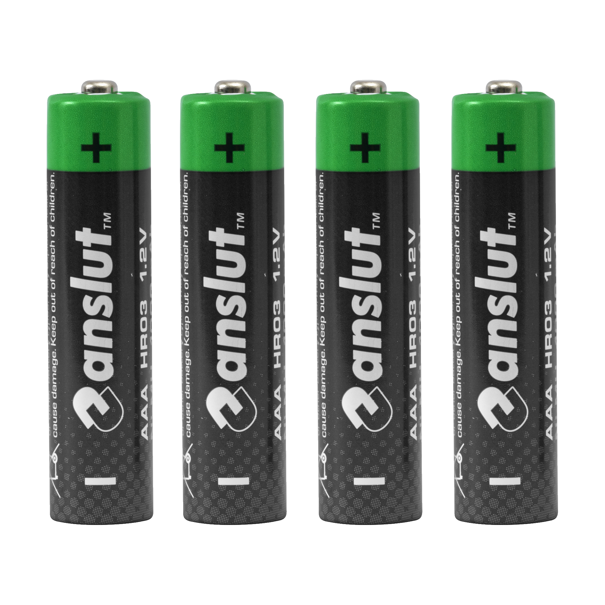Oppladbare AAA-batterier 4-pk 1000 mAh 1,2 V