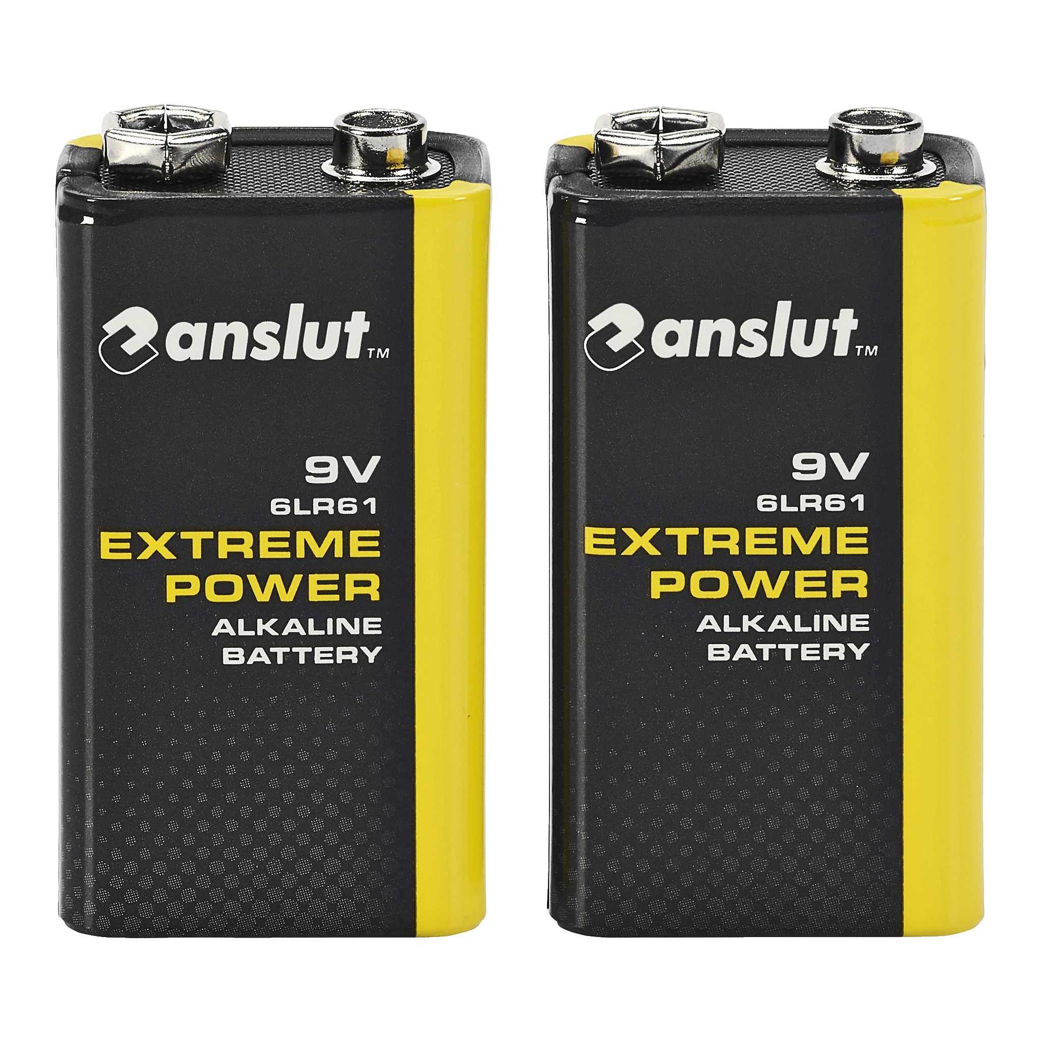 9 V-batterier 2-pk