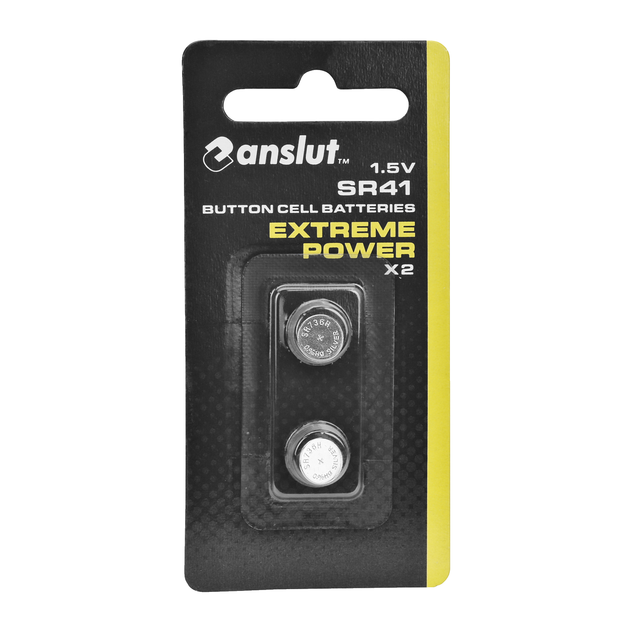 Knappecellebatterier 2-pk SR41 SR736H