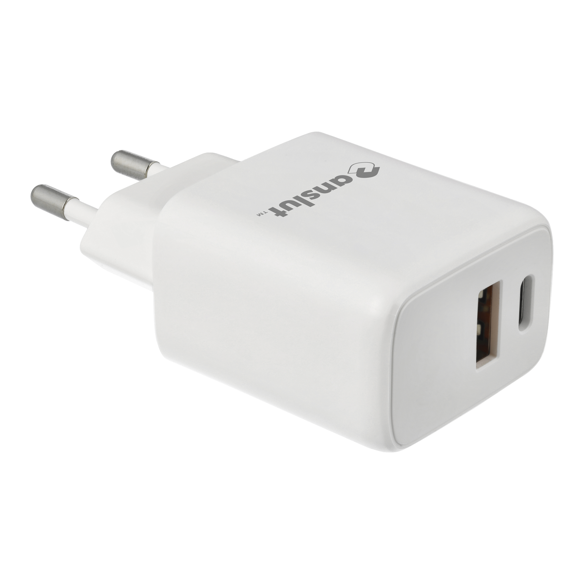 Lader USB-A + USB-C 20 W 5V/3A 110/230 V