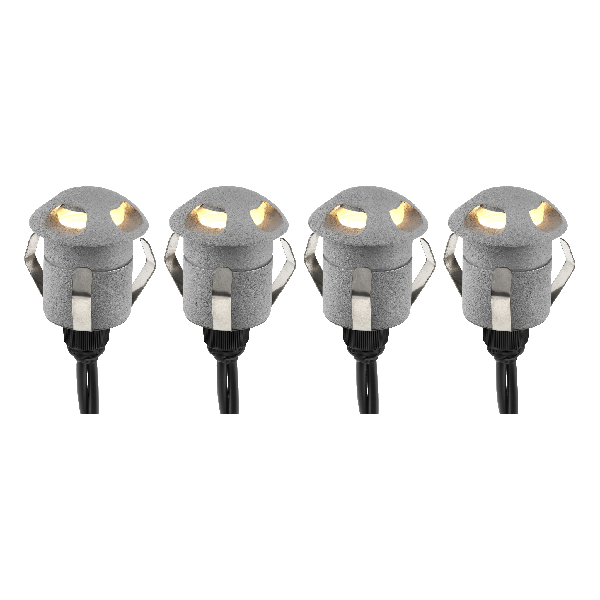 Trappelys 4-pk 24 V Ø36 mm 4x10 lm