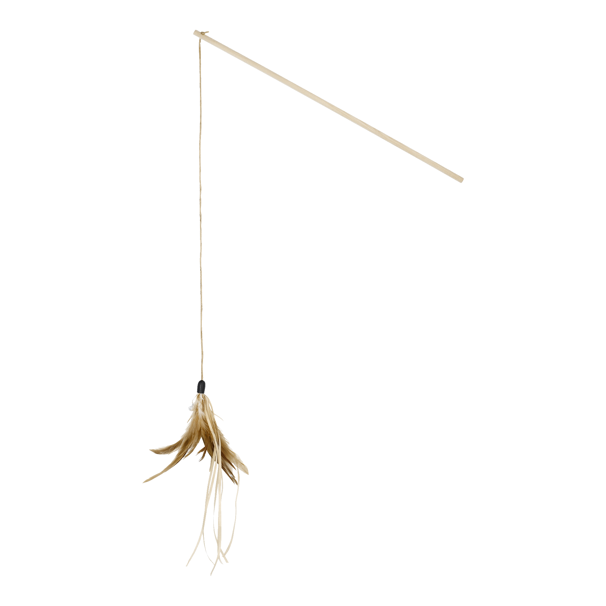 Kattefiskestang med fjær og bjelle 40 cm