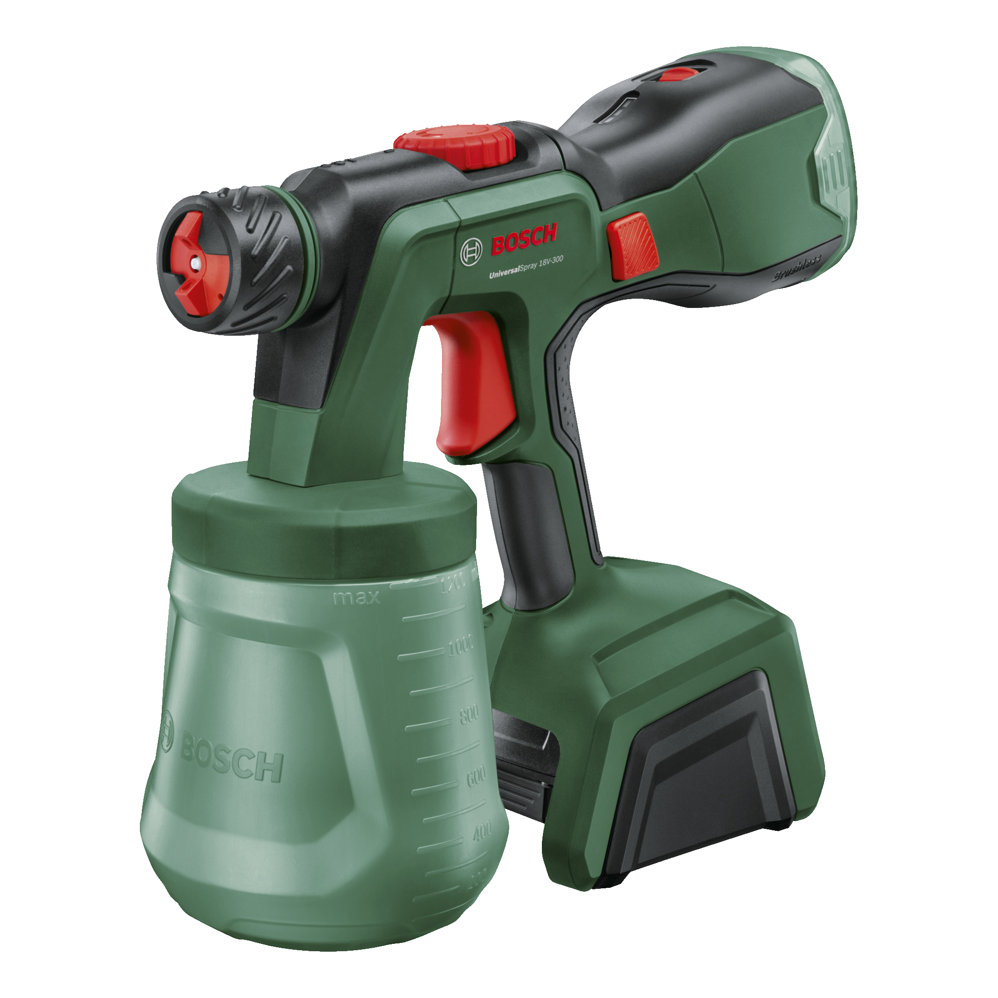 Färgspruta 18 V Bosch Power 4 All, UniversalSpray 18V-300Bosch Power 4 All | UniversalSpray 18V-300 (11)1 1 299.-Sprayar väggfärg och lackJusterbar volym och hastighetLätt att dela och rengöra