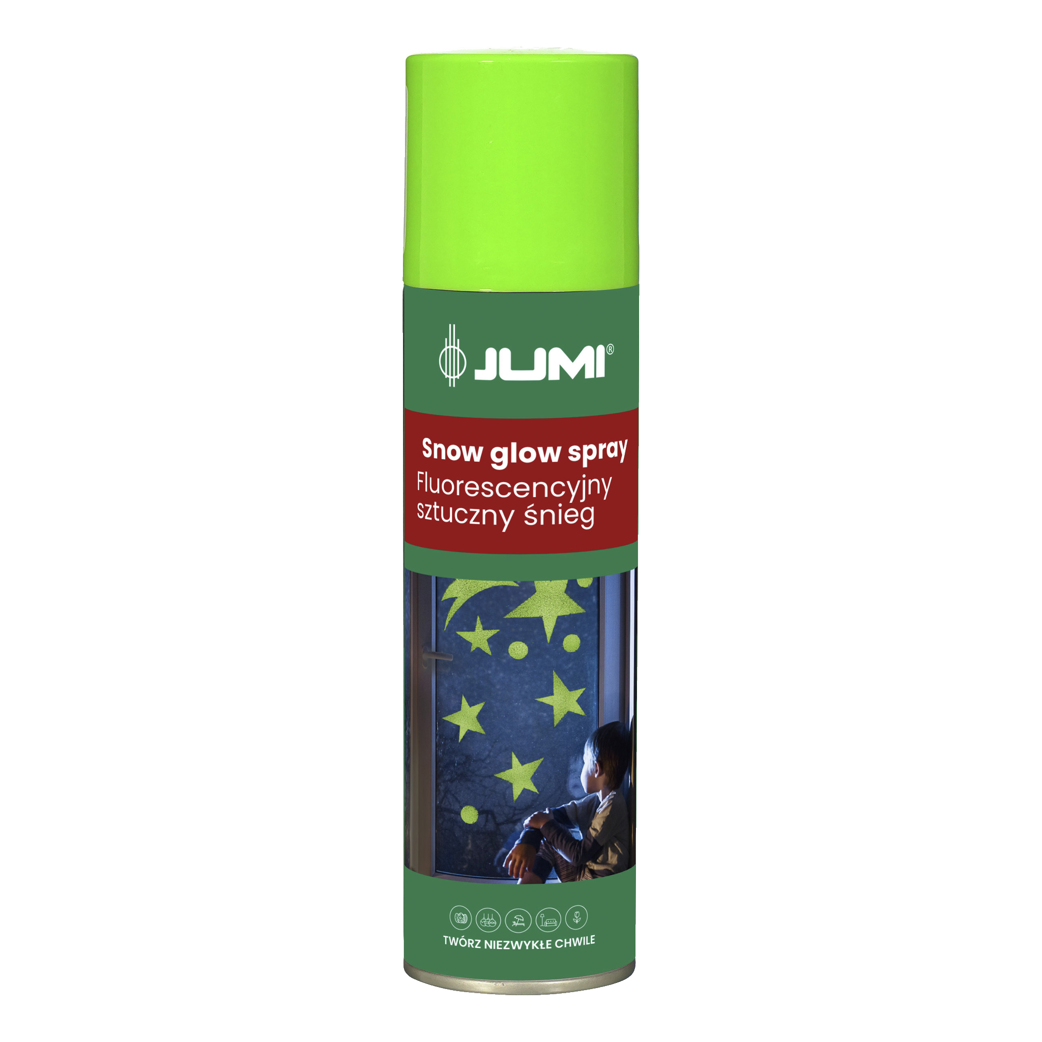 Självlysande snöspray 150 ml