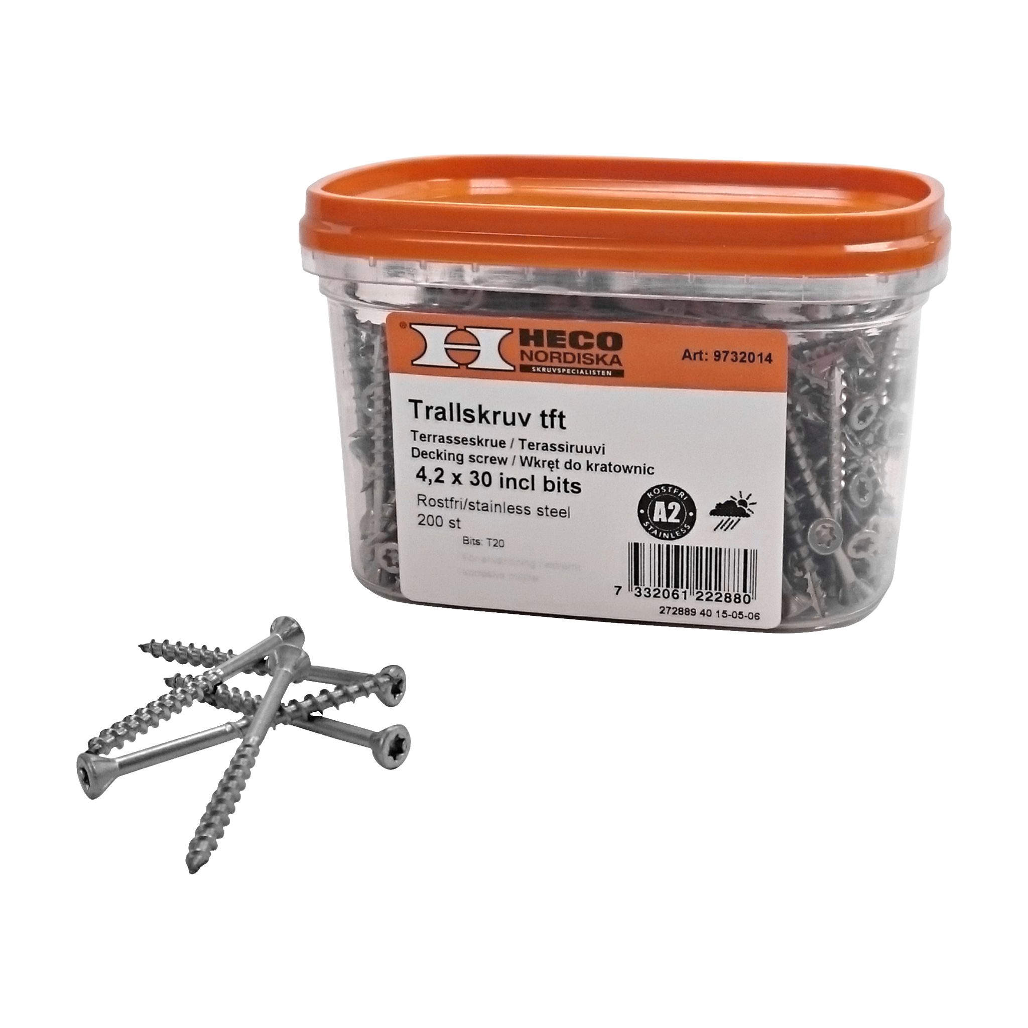 Trallskruv 200-pk 4,2x30 mm
