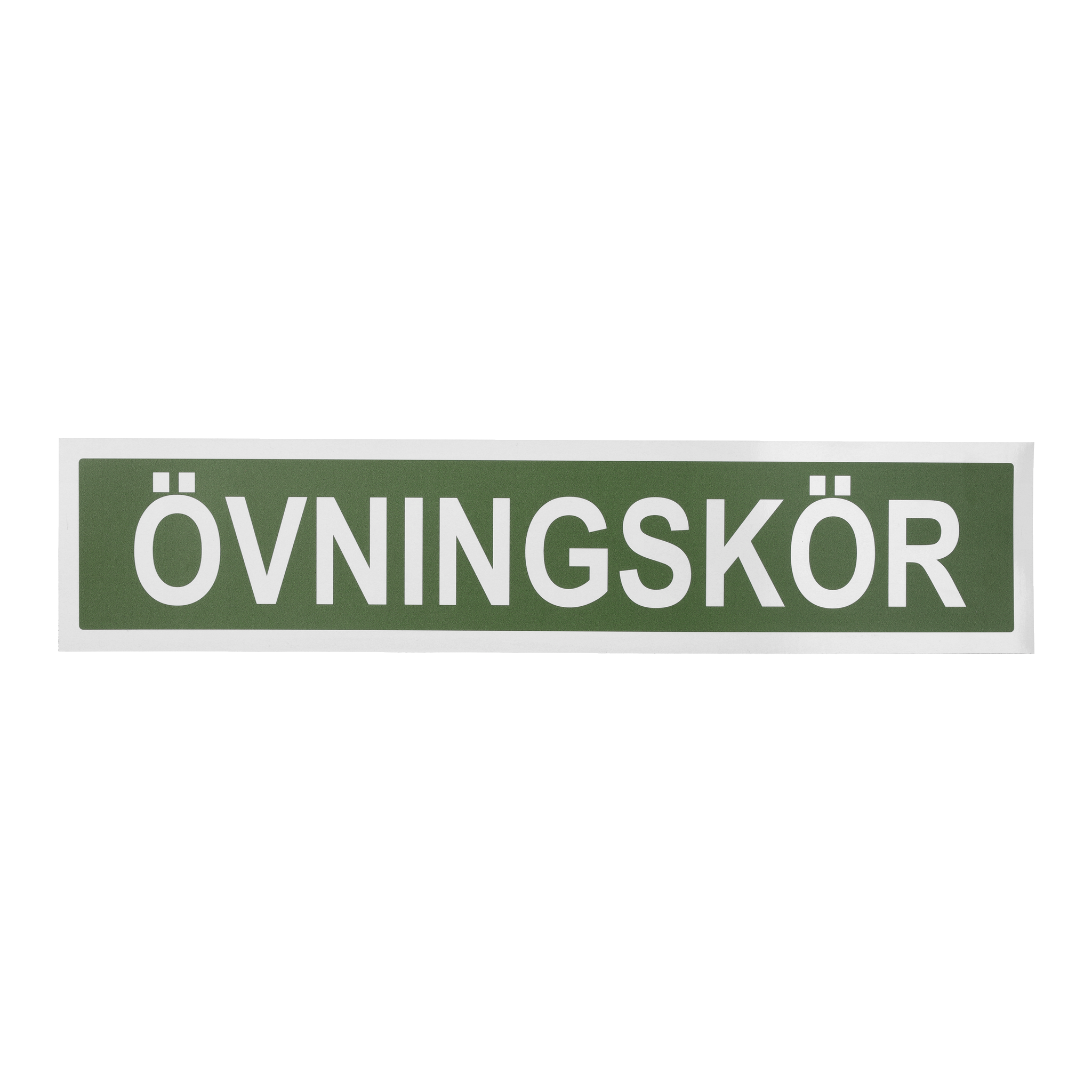Övningskörningsskylt