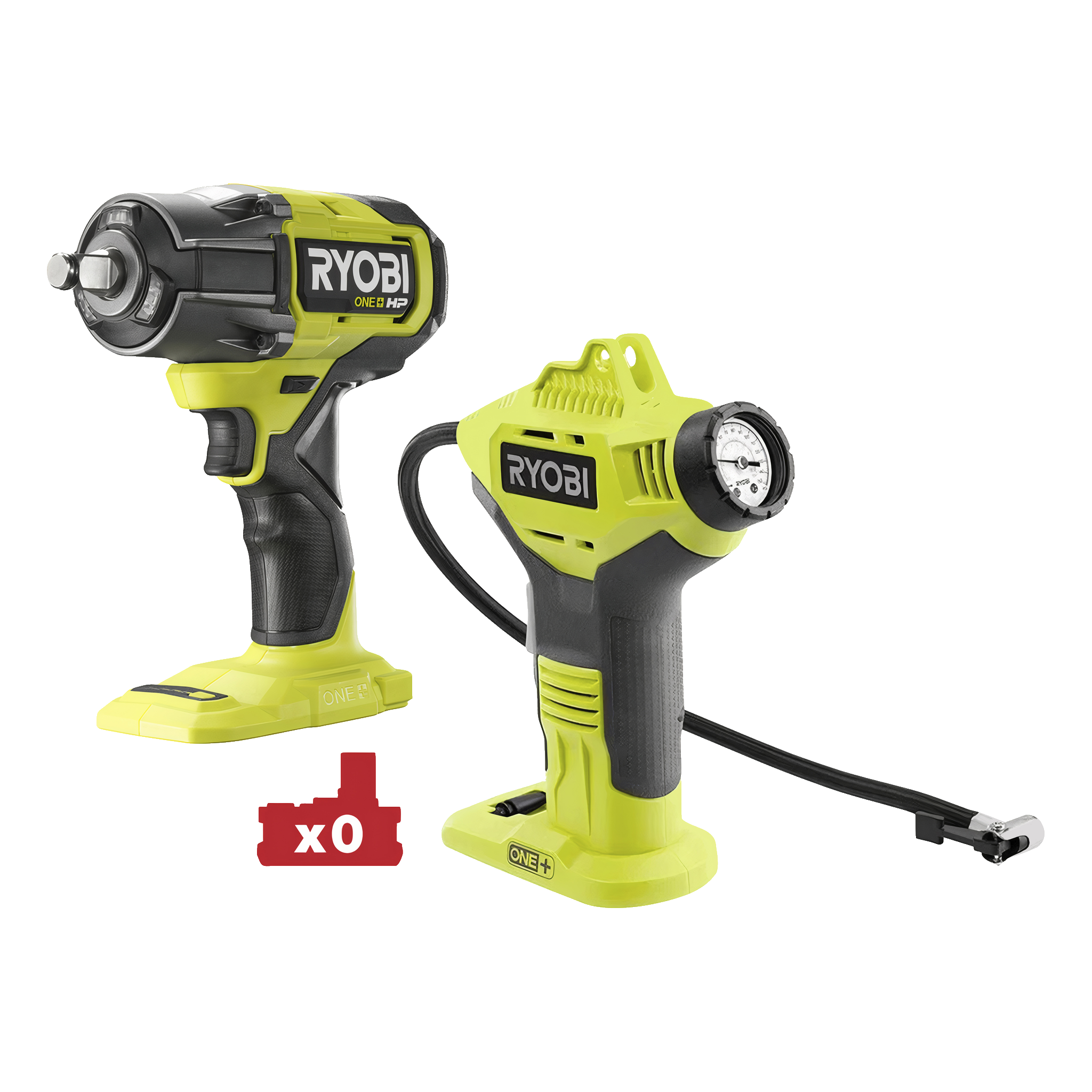 Mutterdragare + minikompressor 2 delar 1/2" 900 Nm 18 V