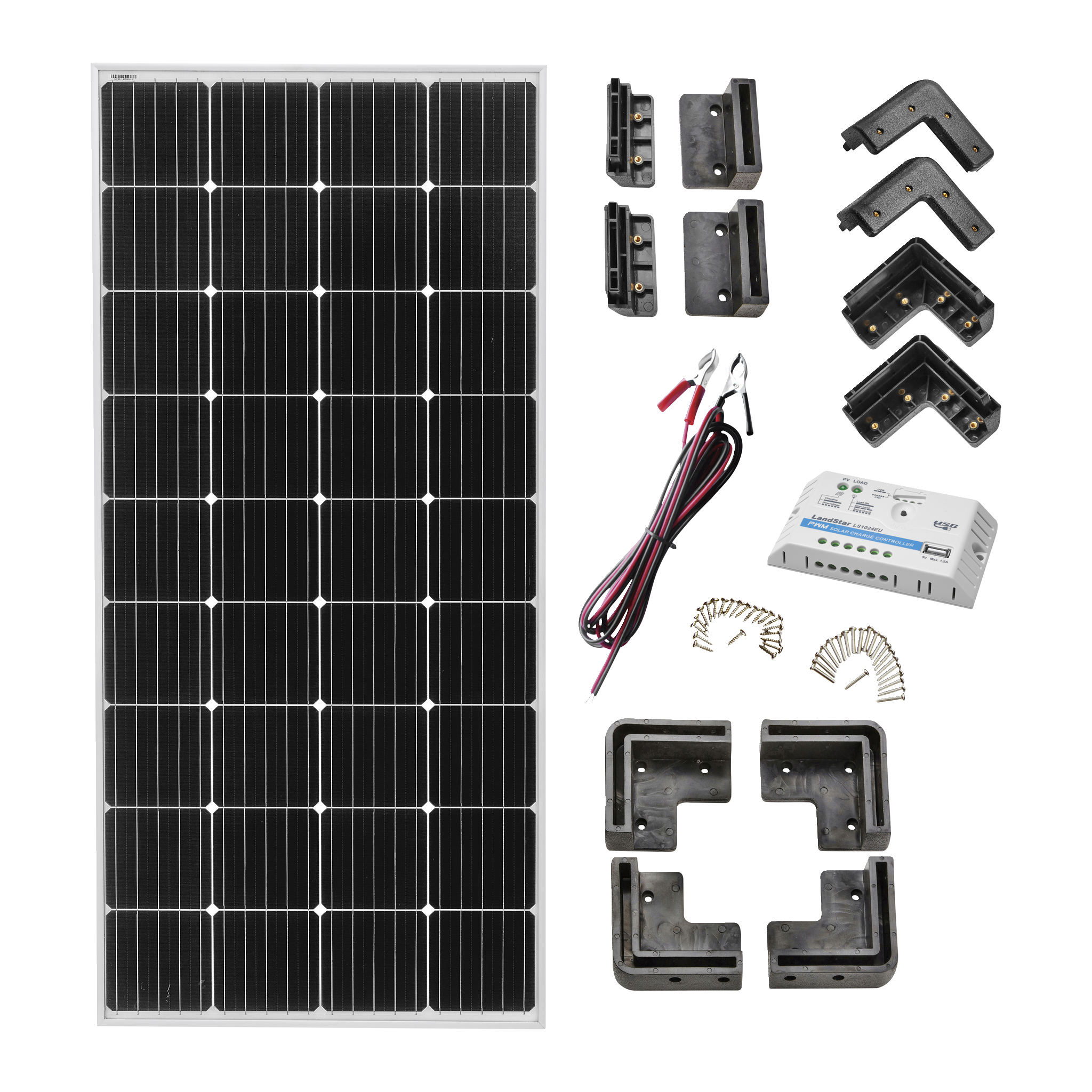 Solcellepakke 12 V 160 W 20 A