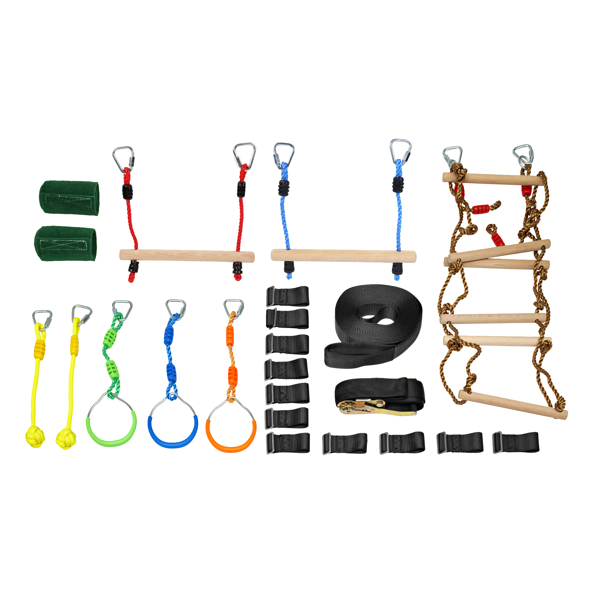 Slackline aktivitetsset 13 delar 13 m