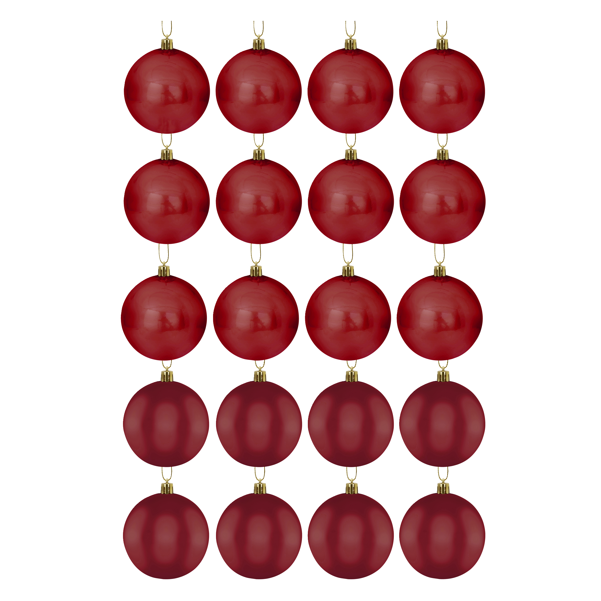 Juletrekuler 20-pk Ø4 cm