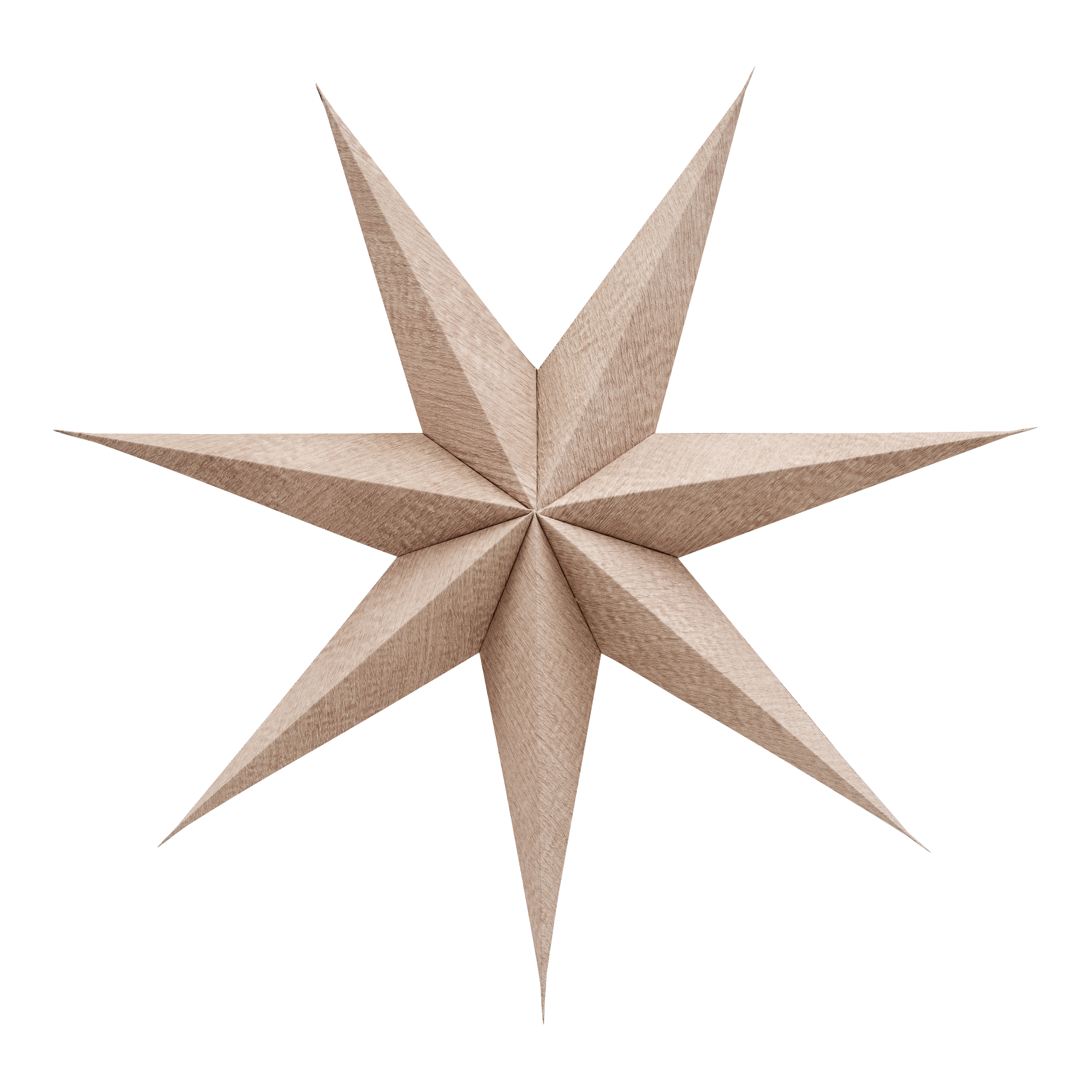 Beige adventsstjerne Ø75 cm E14