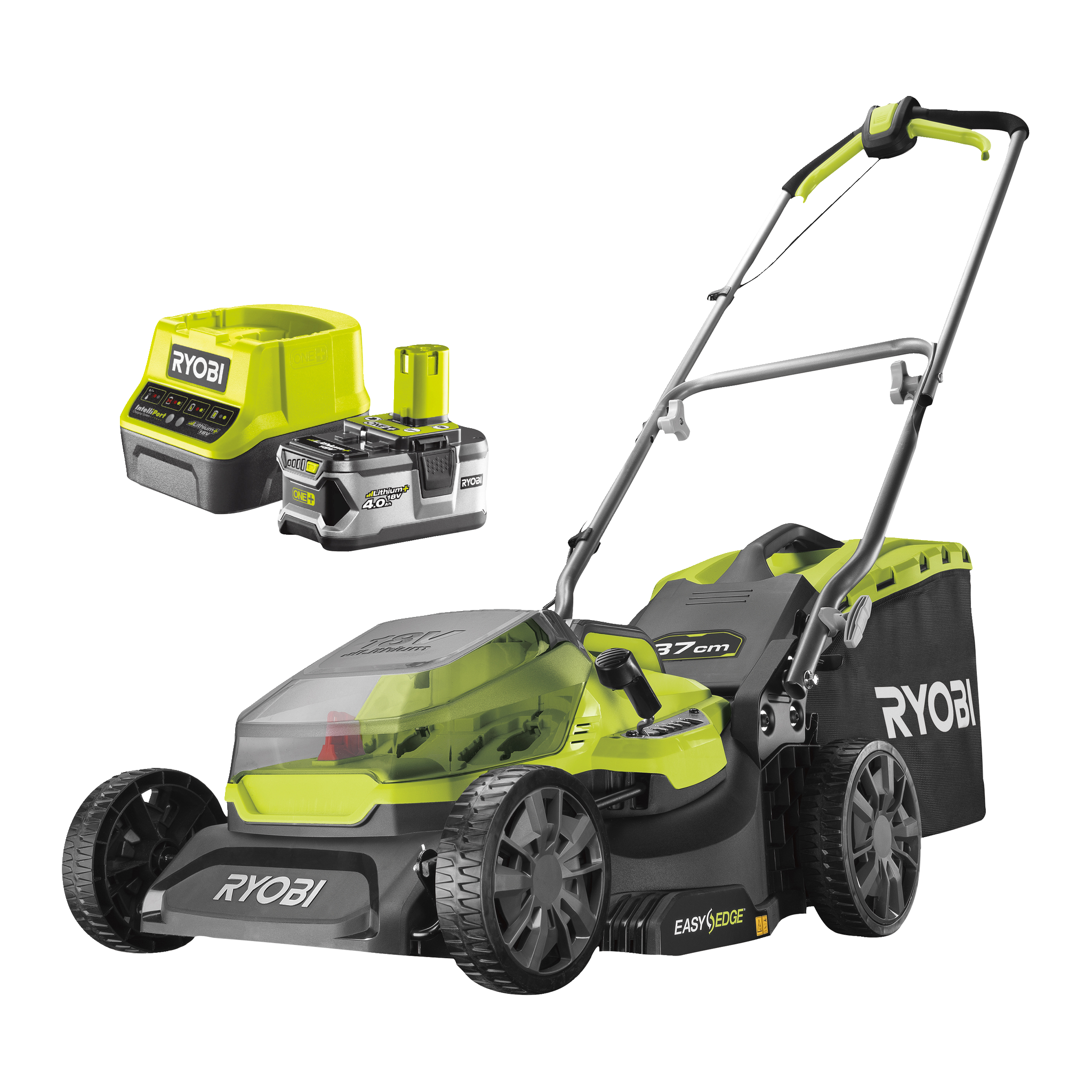 Batteridrevet gressklipper 37 cm 18 V 4,0 Ah