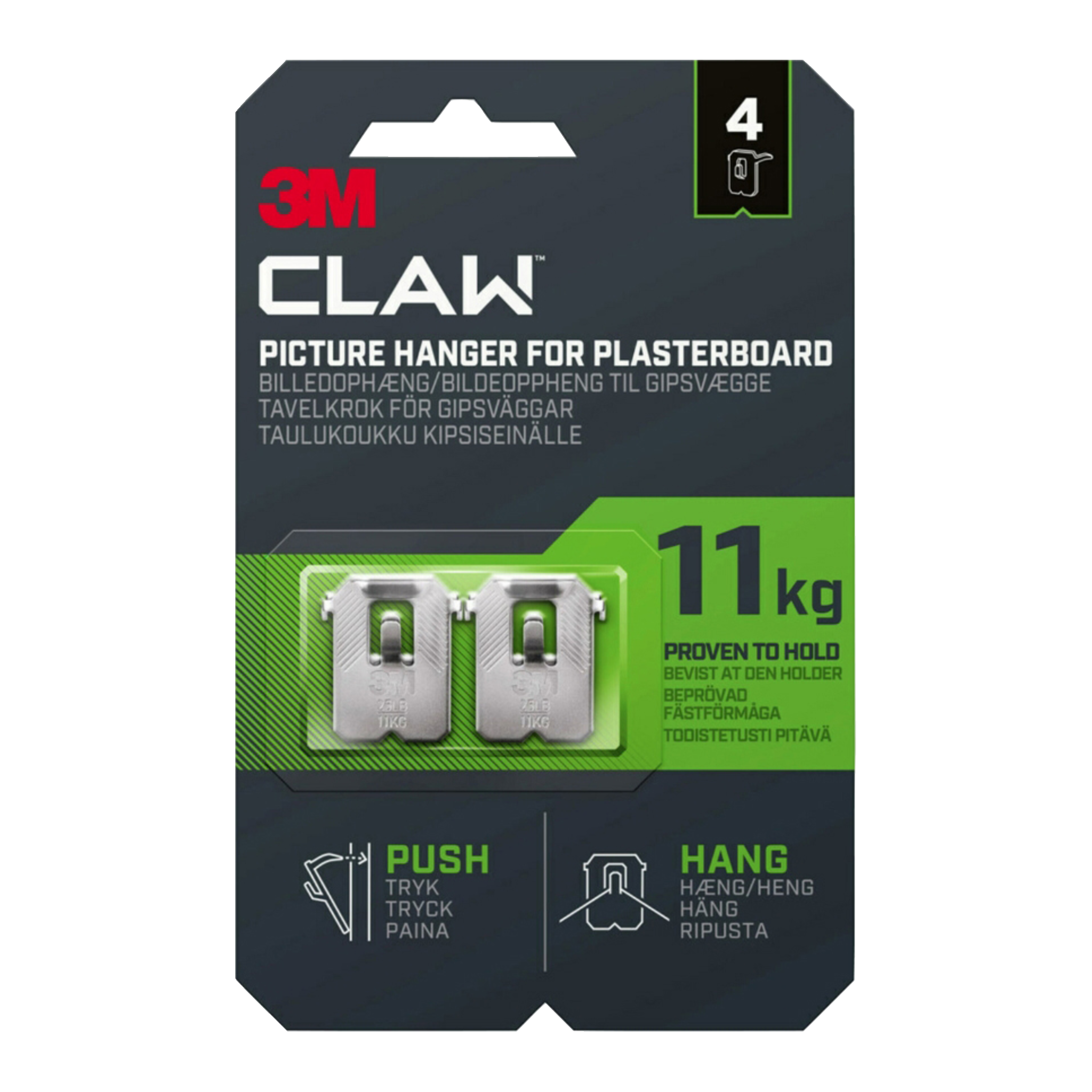 Krokar för gipsvägg 4-pk 11 kg