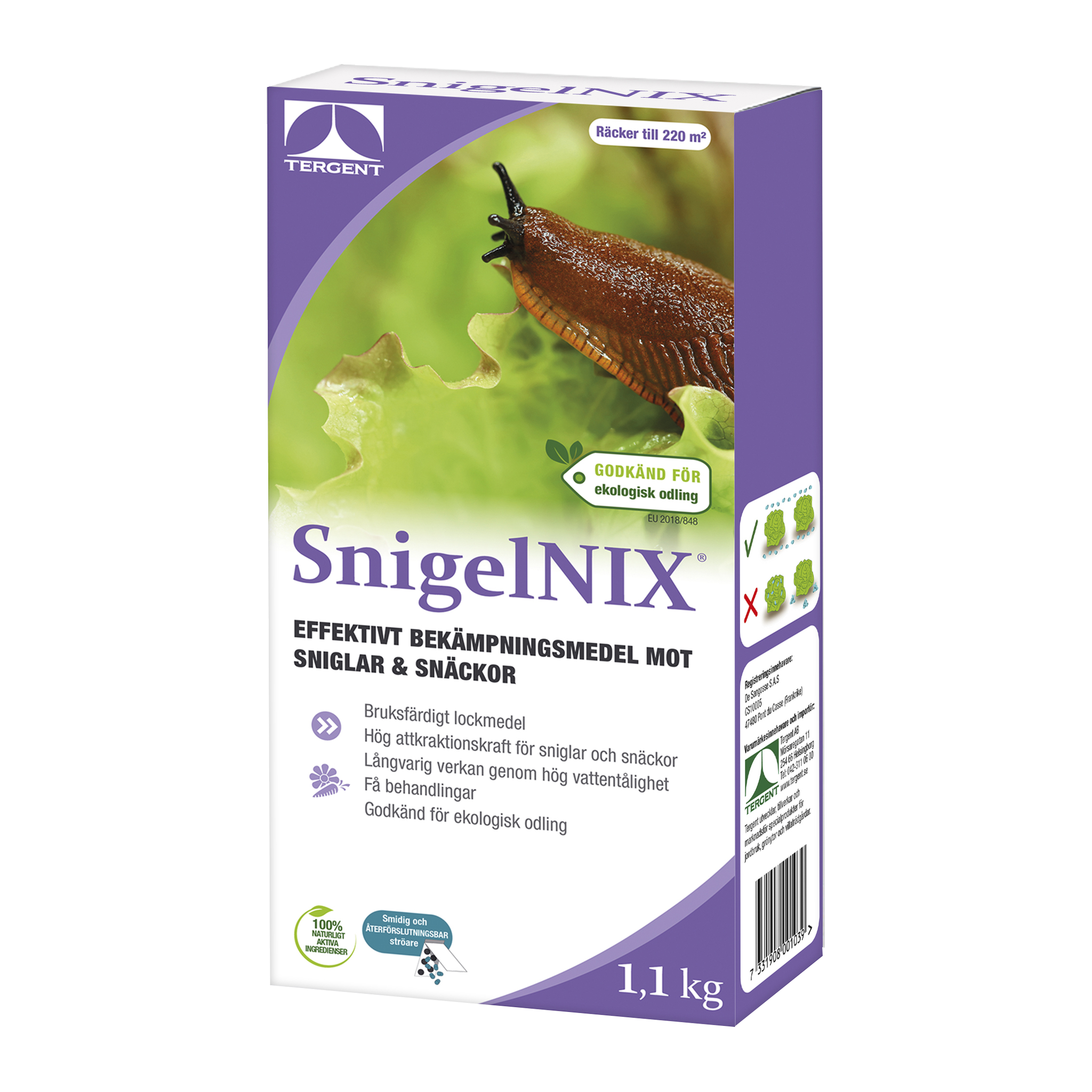 Snigelmedel SnigelNIX 1,1 kg