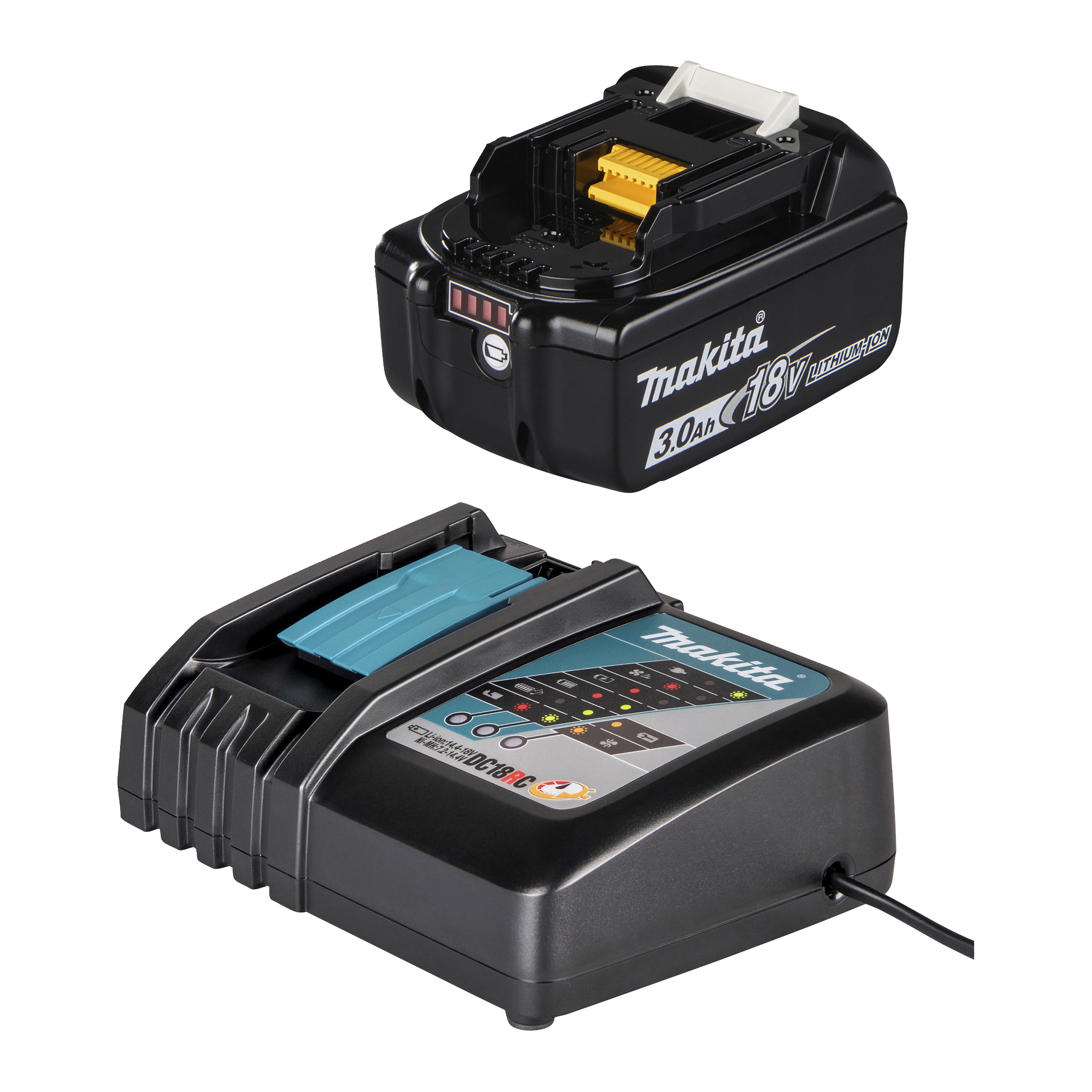Batteri + snabbladdare 18 V 3,0 Ah