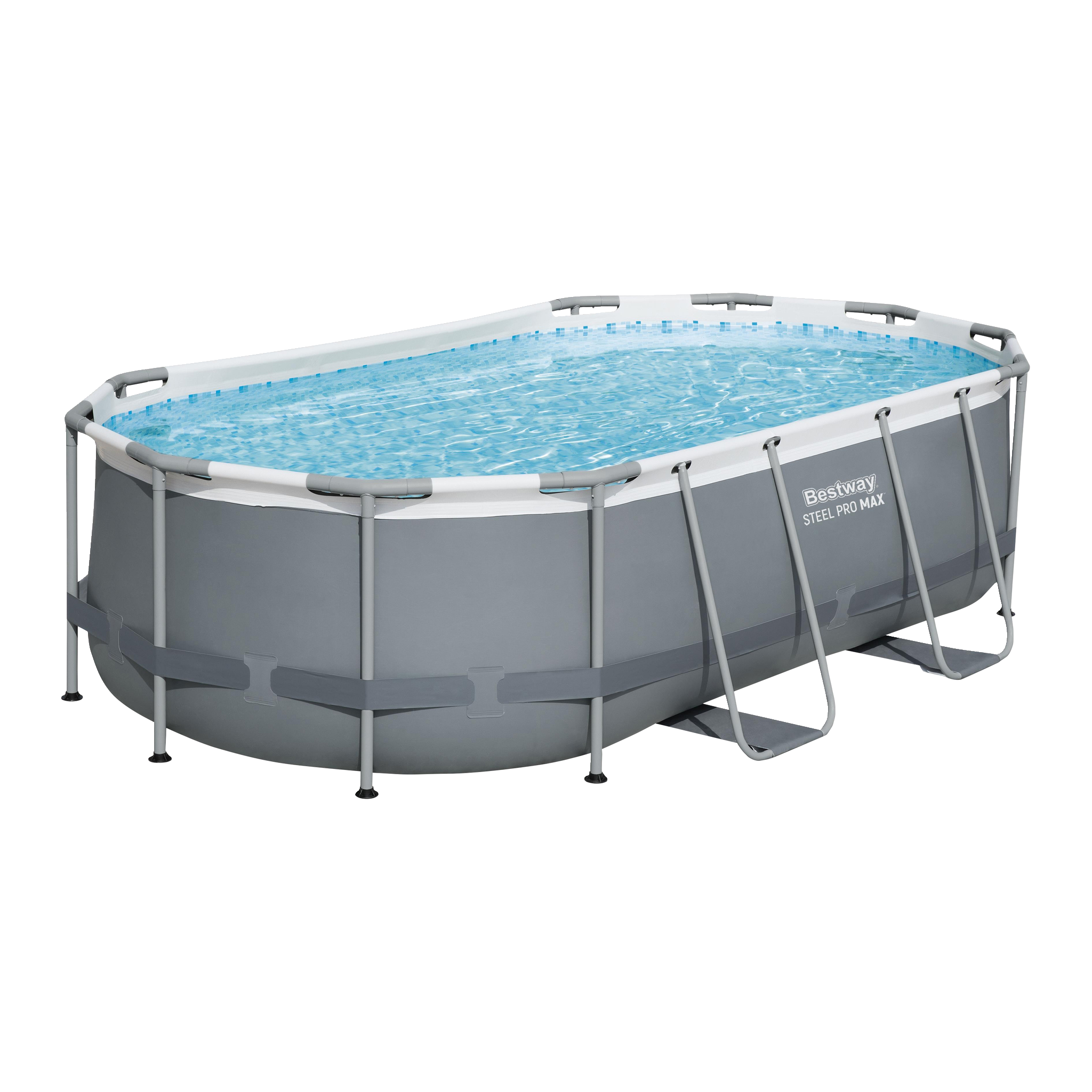 Pool med stålram 7250 l 4,27x2,5x1 m