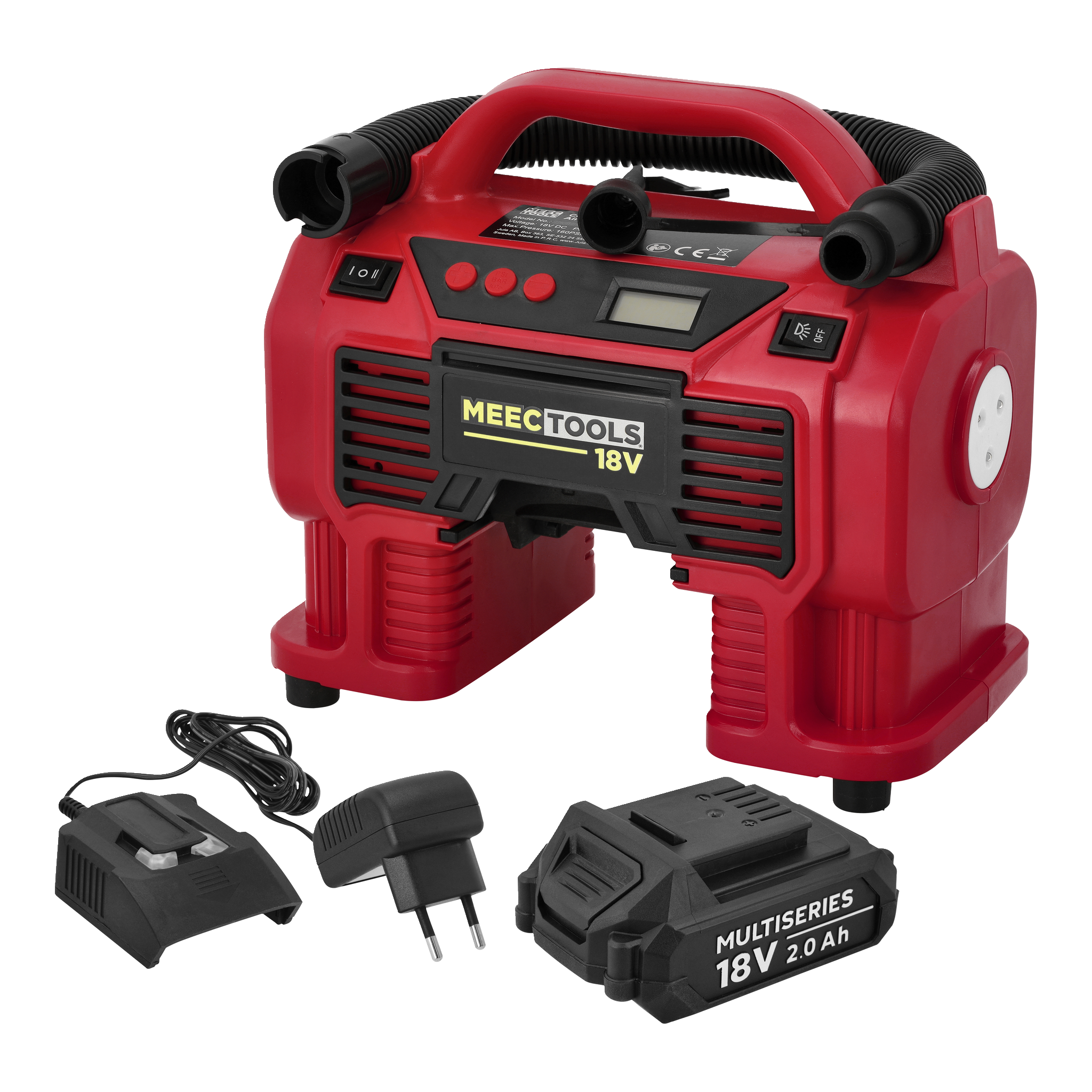 Batteridriven multikompressor Kit 18 V 2,0 Ah
