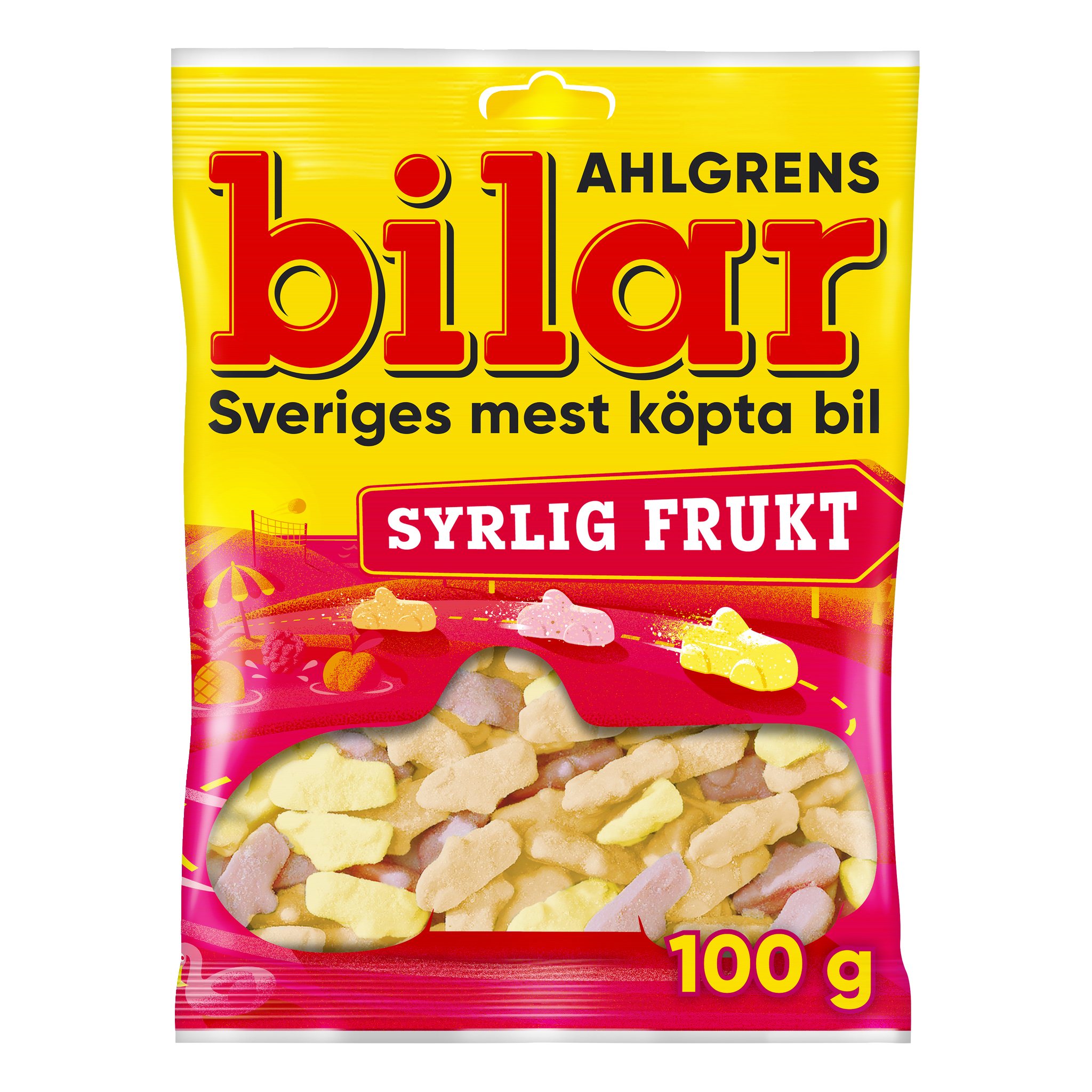Ahlgrens Bilar Syrlig Frukt 100 g