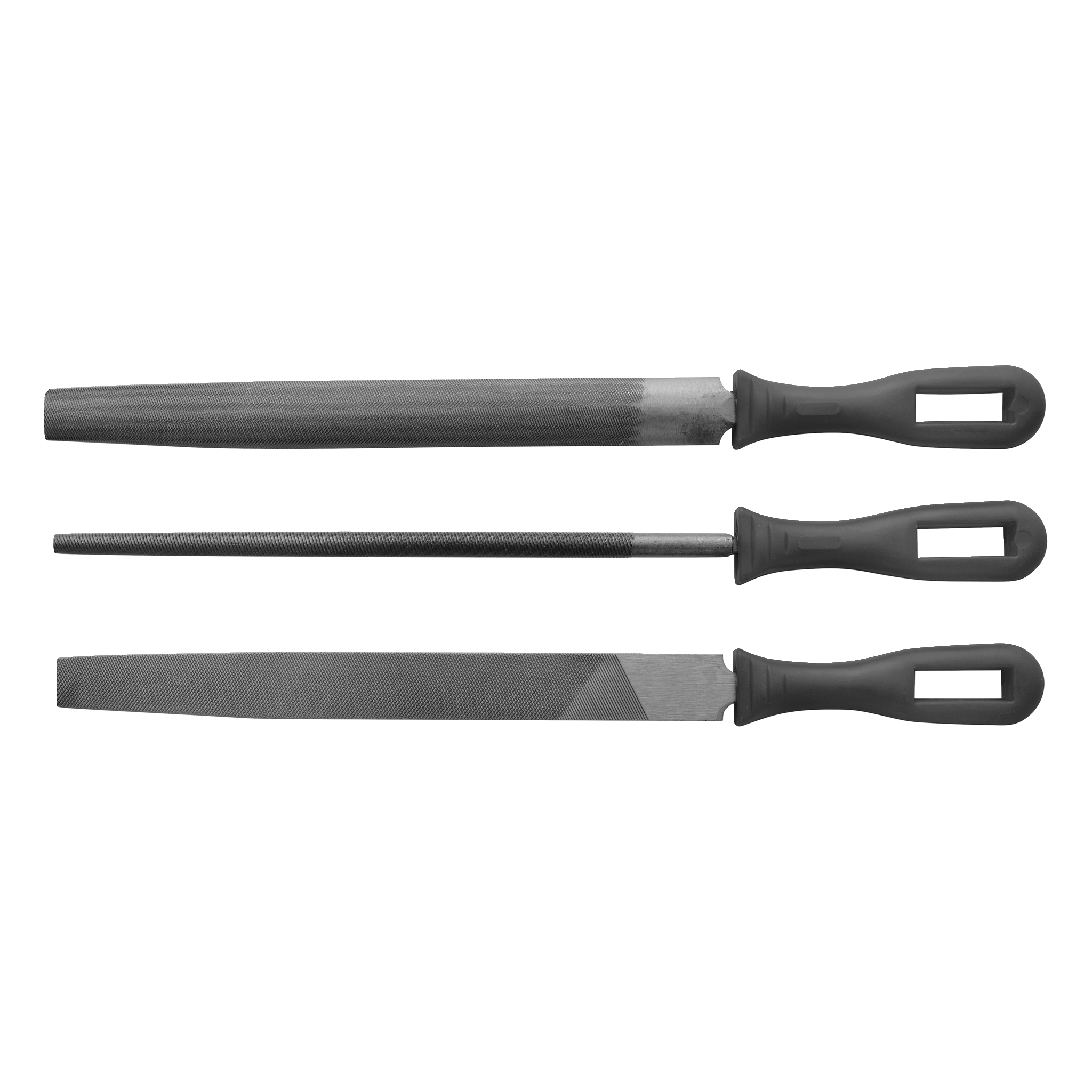 Filsett 3 deler 200 mm
