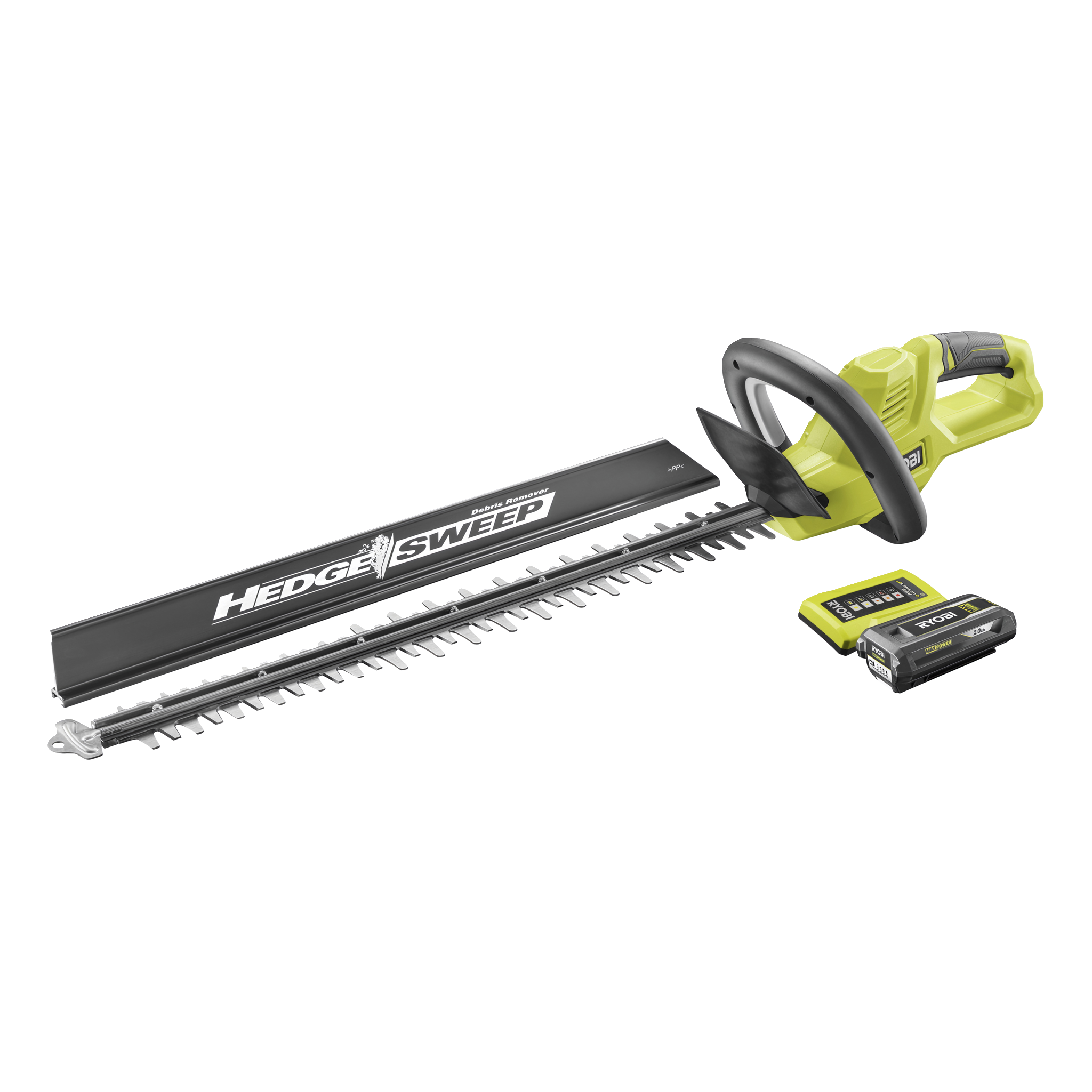 Borstlös häcksax med batteri och laddare 36 V 60 cm 2,0 Ah