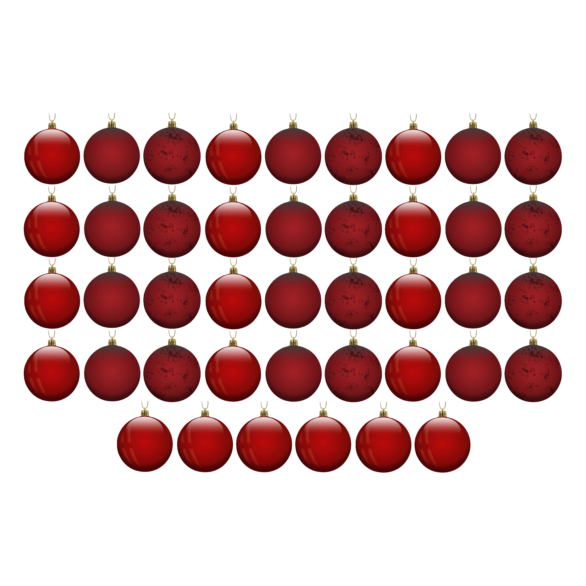 Julgranskulor 42-pk Ø6 cm