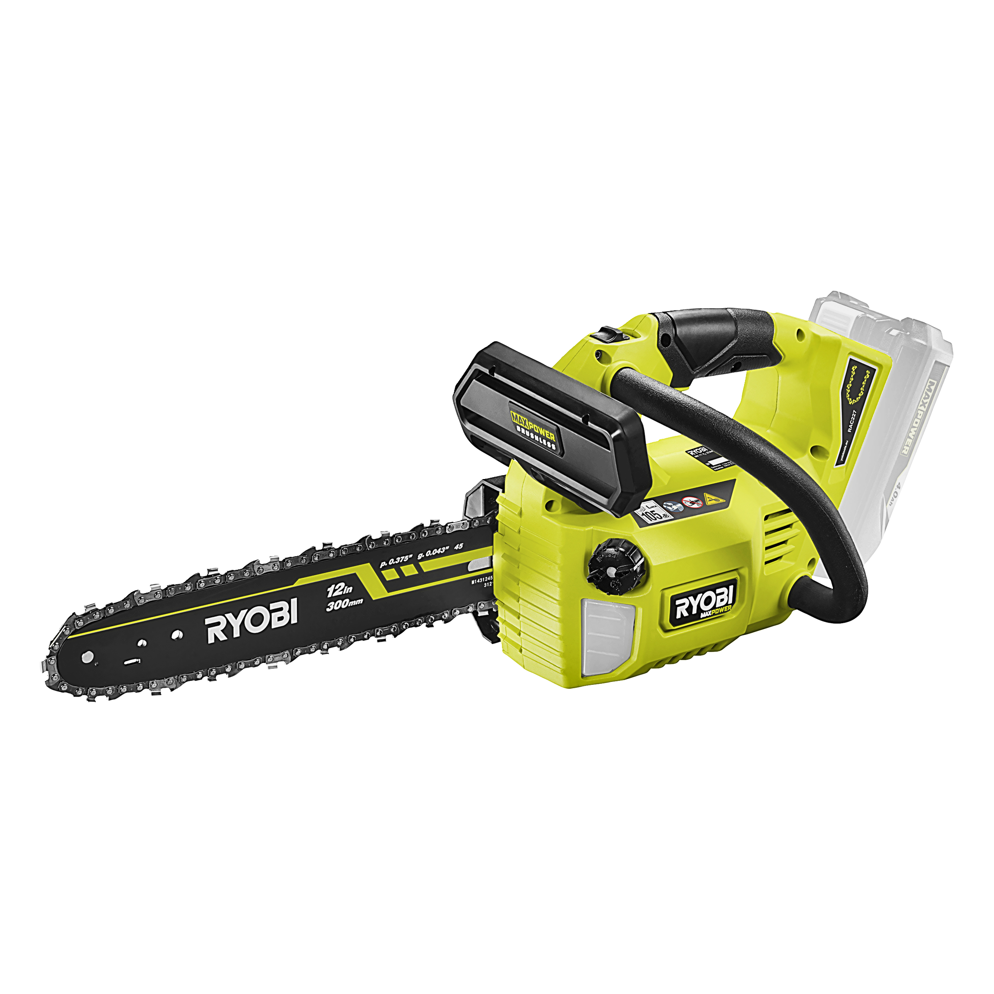 Batteridriven kedjesåg 36 V 12"/30 cm