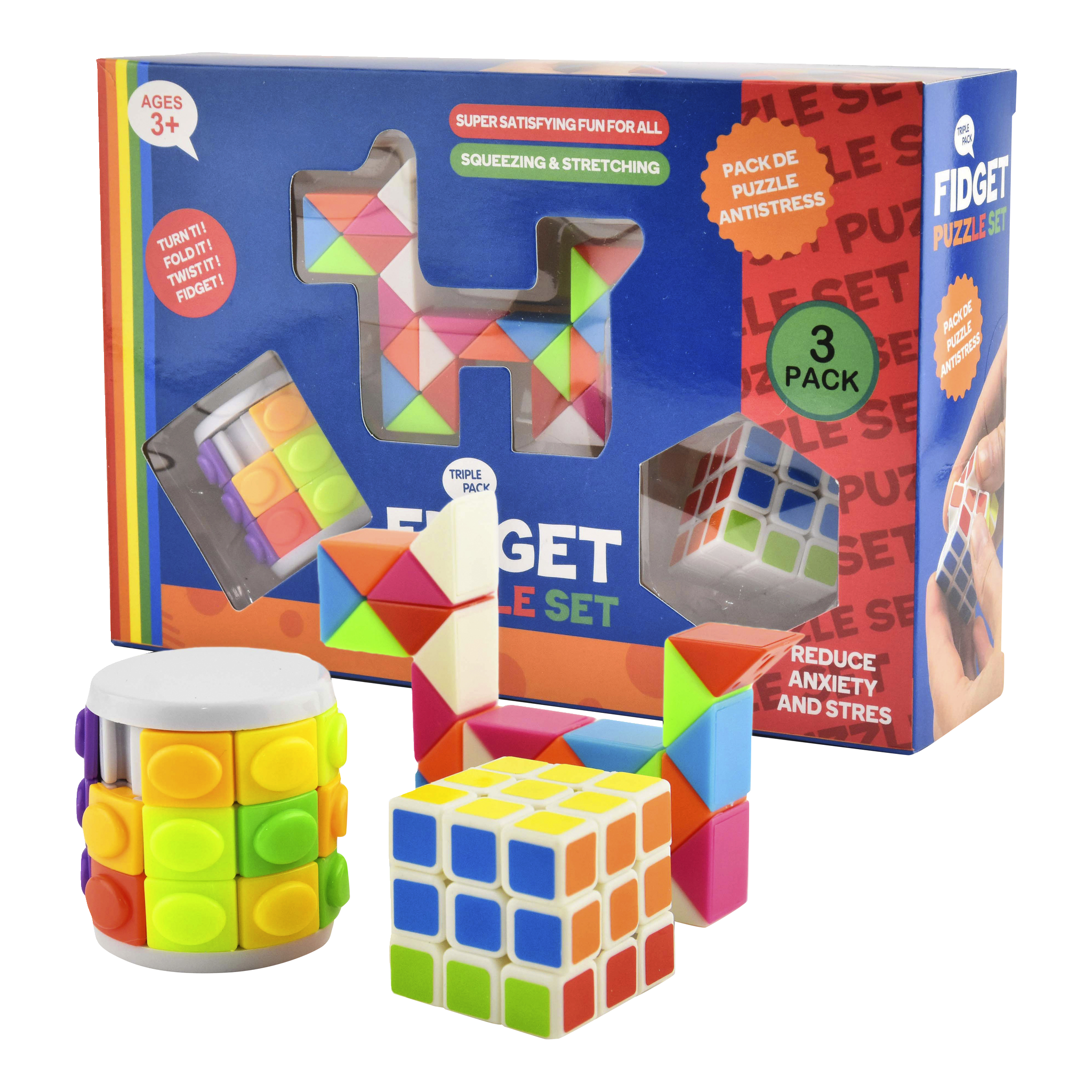 Fidget pusselkit 3 delar