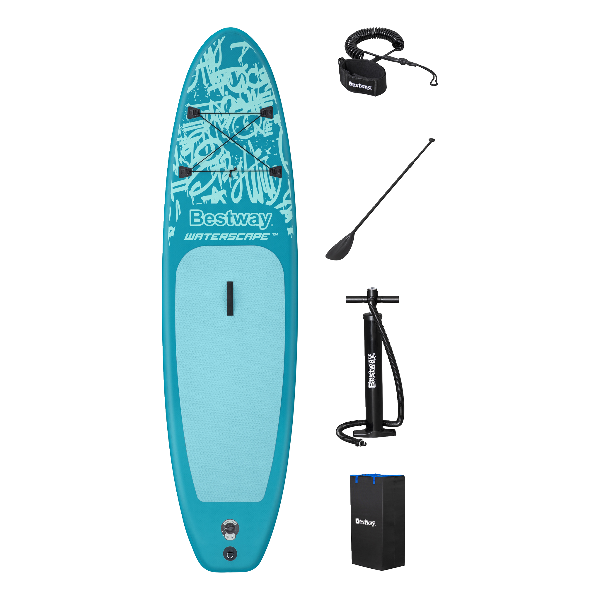 Uppblåsbar SUP 305x76x12 cm