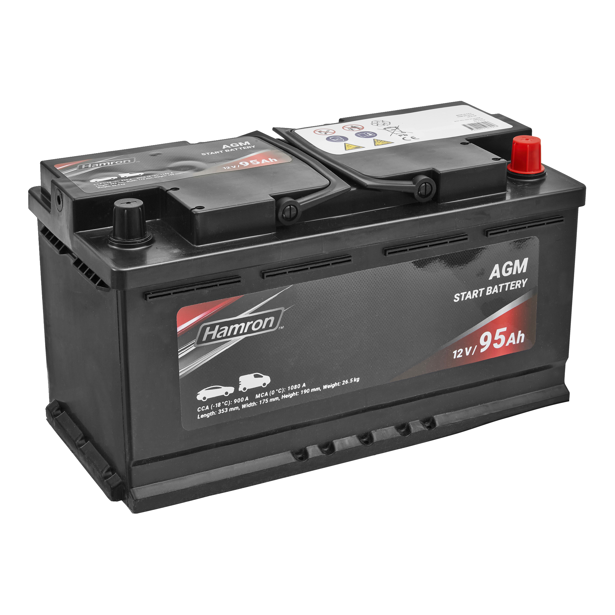Bilbatteri AGM 95 Ah