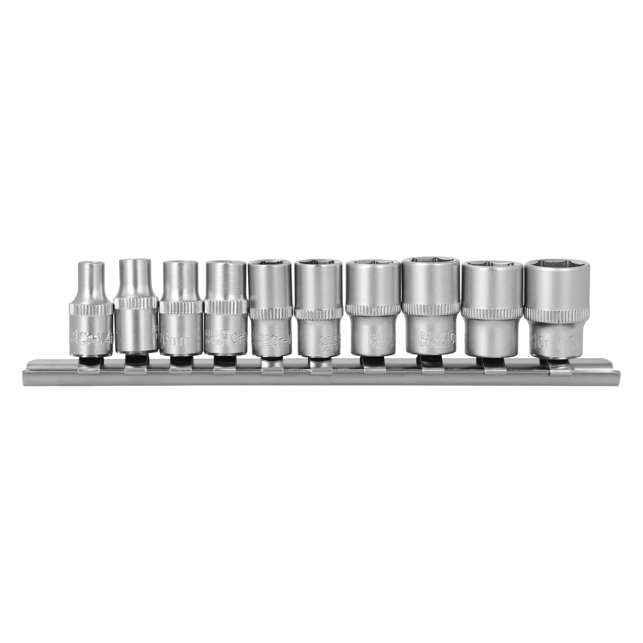 Hylssats 10 delar 1/4" 4-13 mm