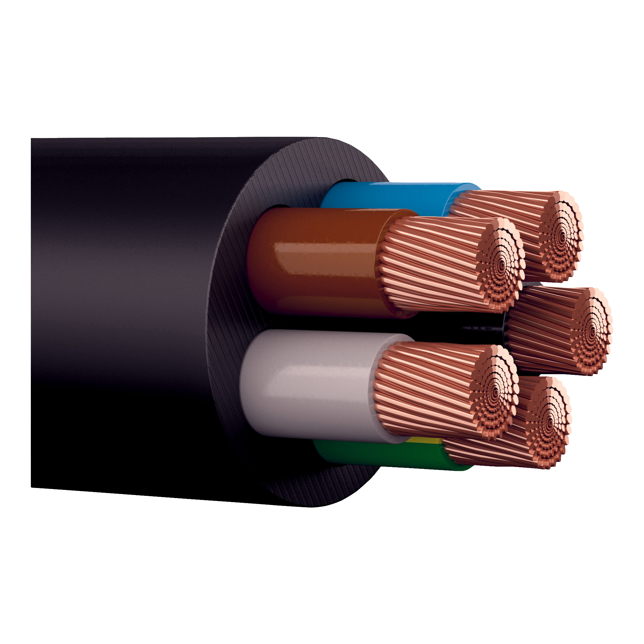 RDOE-kabel H07RN-F 5G2,5 mm² 5 m