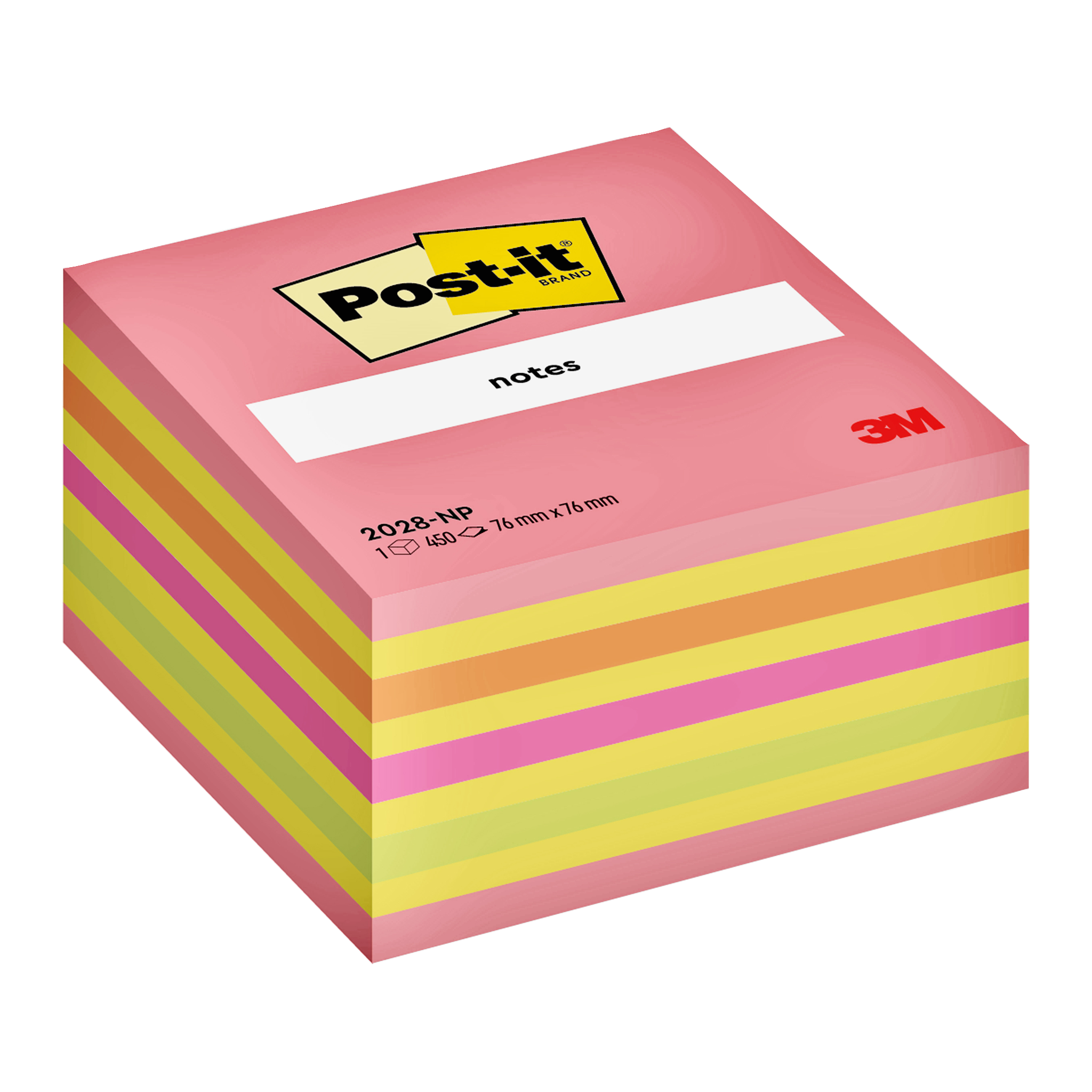 Post-it block 450-pk 76x76 mm
