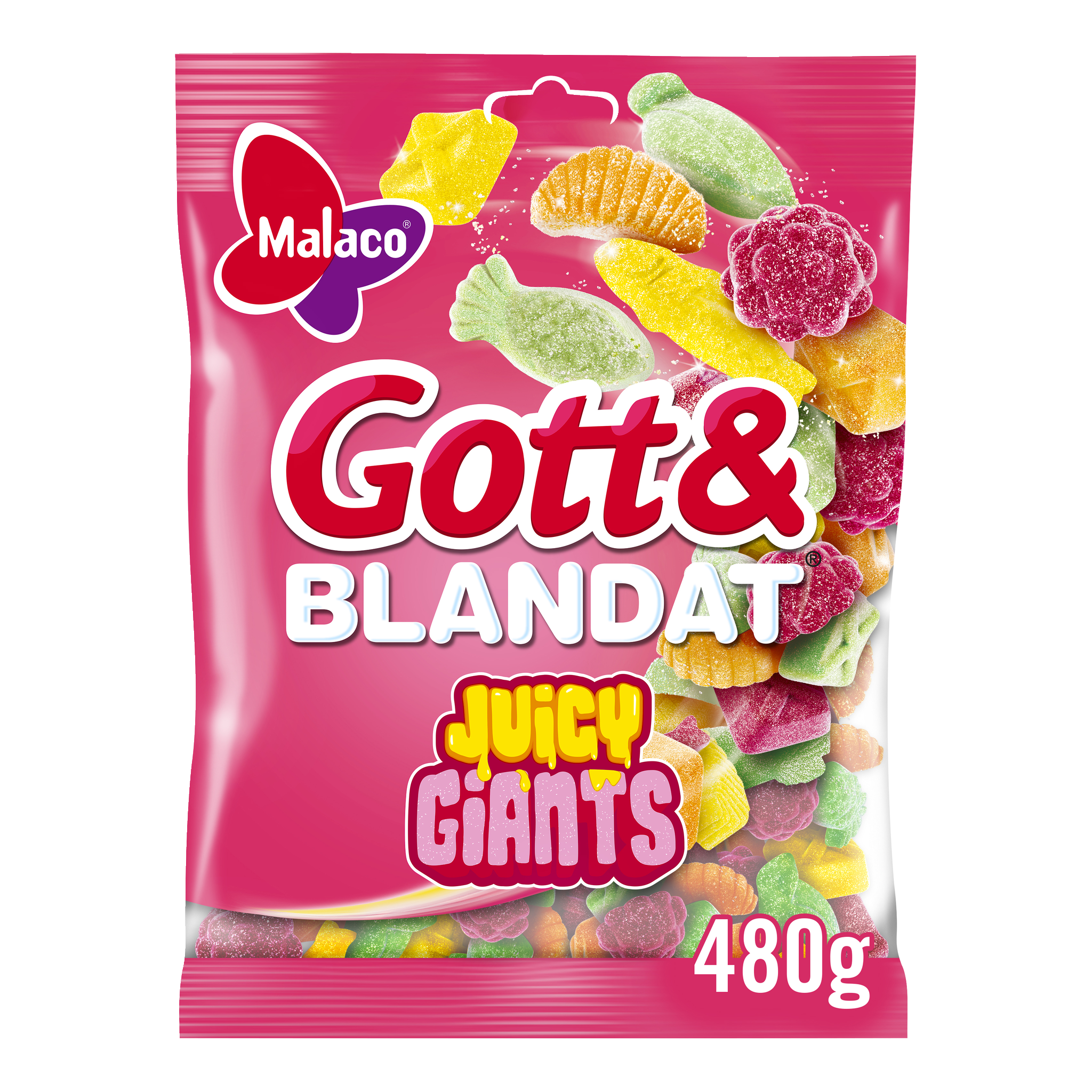 Godt & Blandet Juicy Giants 480 g