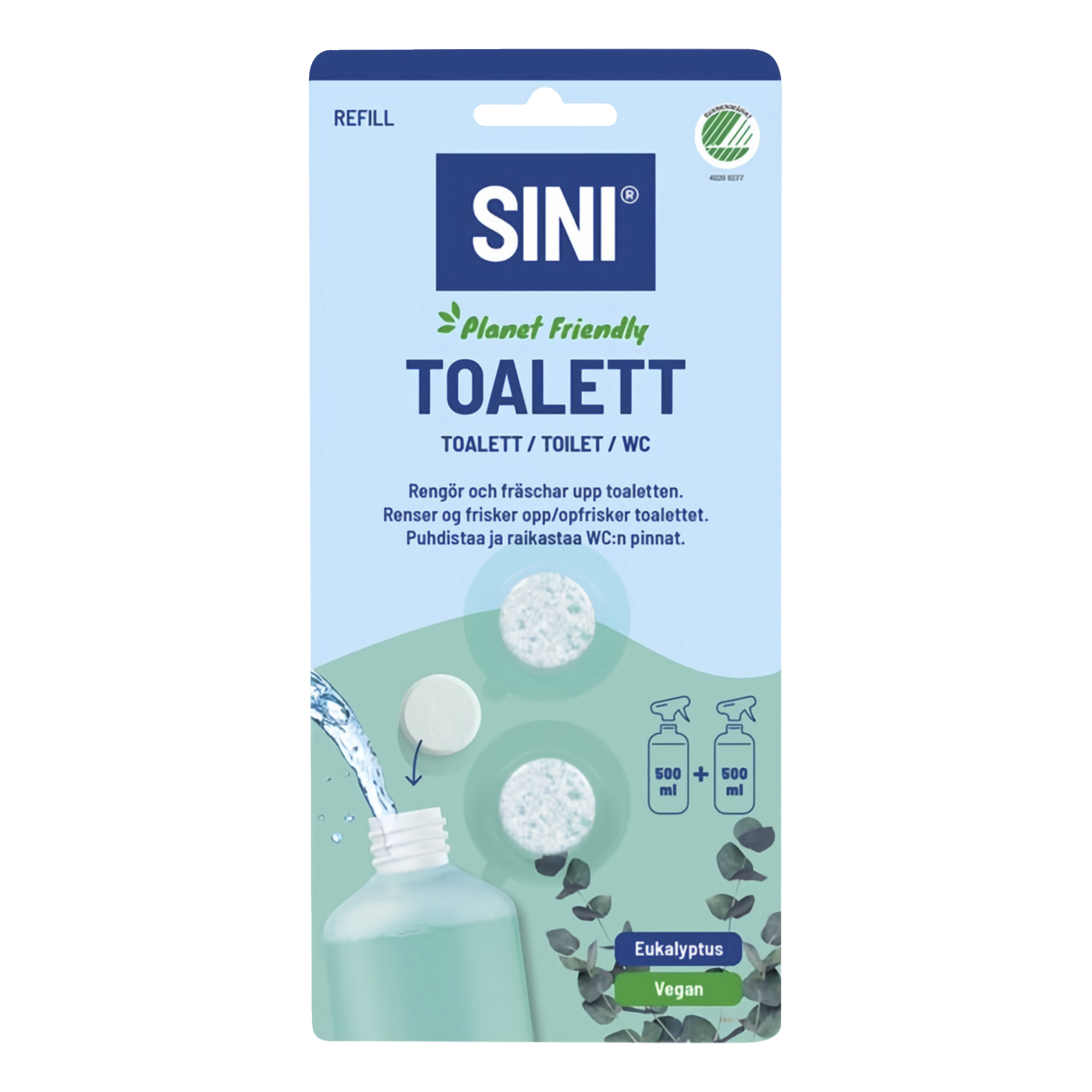 Toalettrengöring refill 2-pk