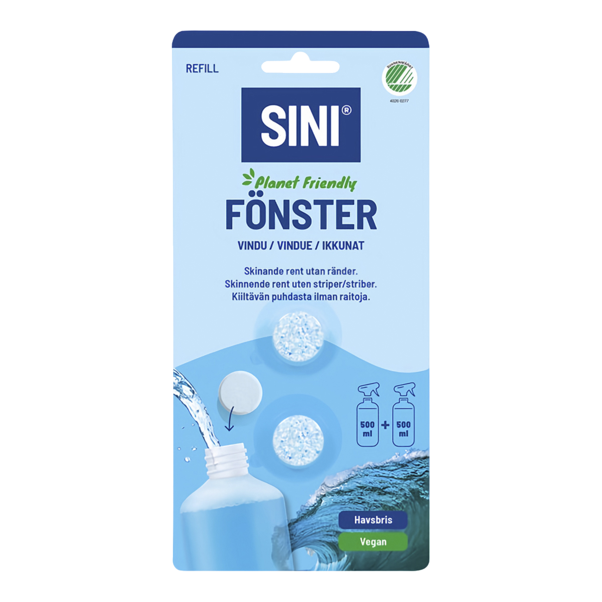 Fönsterrengöring refill 2-pk