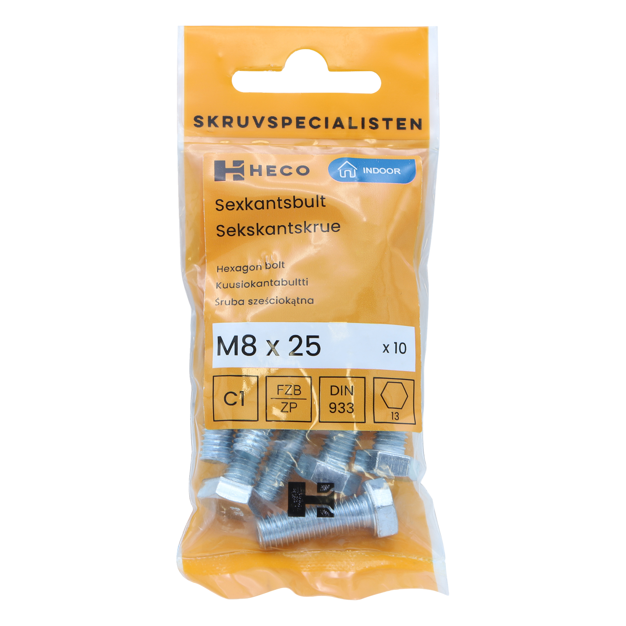 Bultar 10-pk M8x25 mm