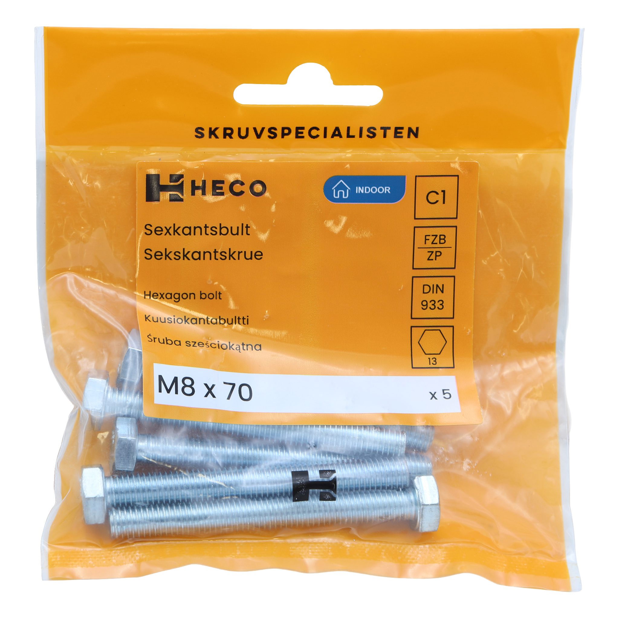 Bultar 10-pk M8x70 mm