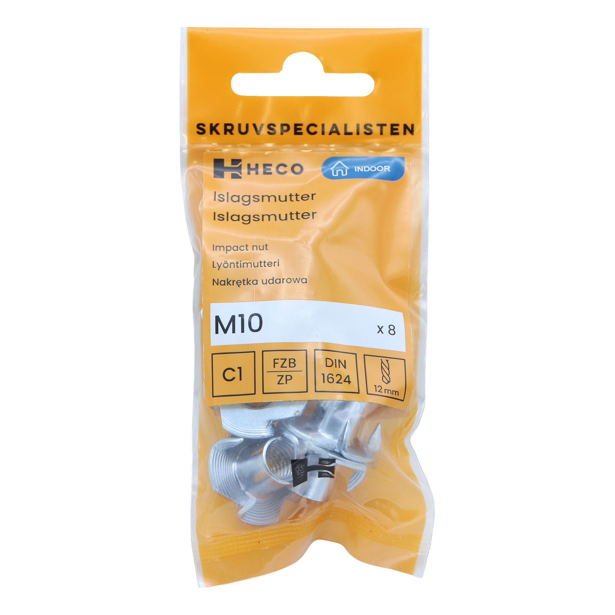 Islagsmutter 15-pk M10